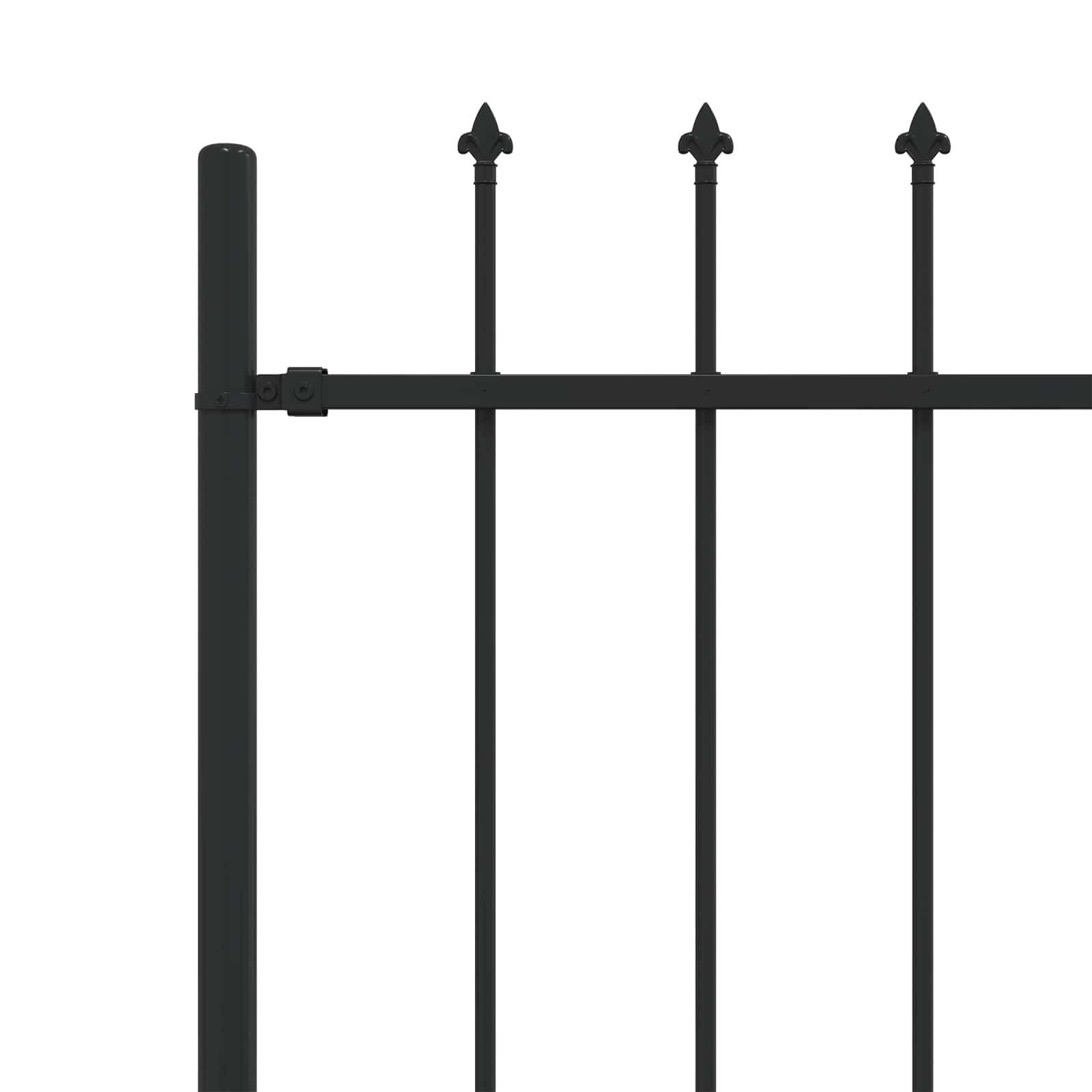 Spikertrekk Svart 200 x 200 cm Pulverlakkert stål vidaXL
