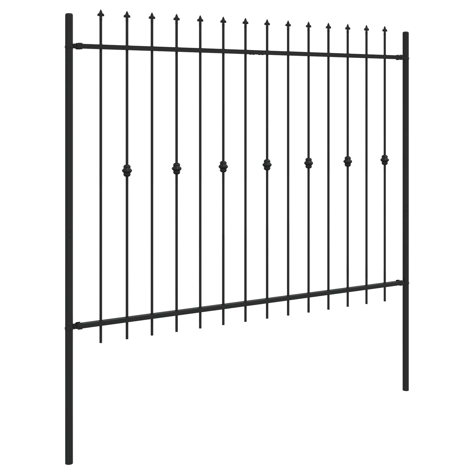 Spikertrekk Svart 200 x 200 cm Pulverlakkert stål vidaXL