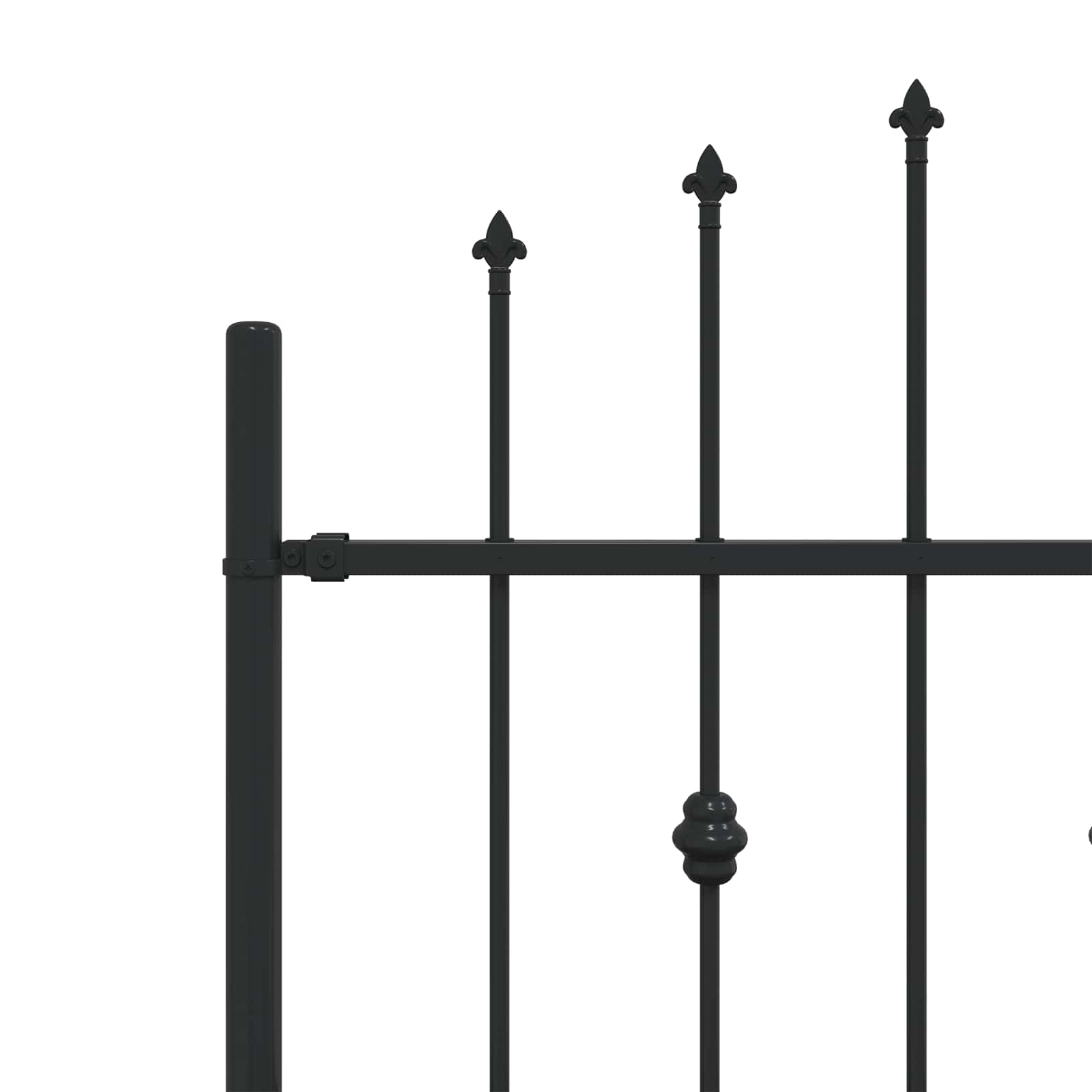 Spikertrekk Svart 200 x 130 cm Pulverlakkert stål vidaXL