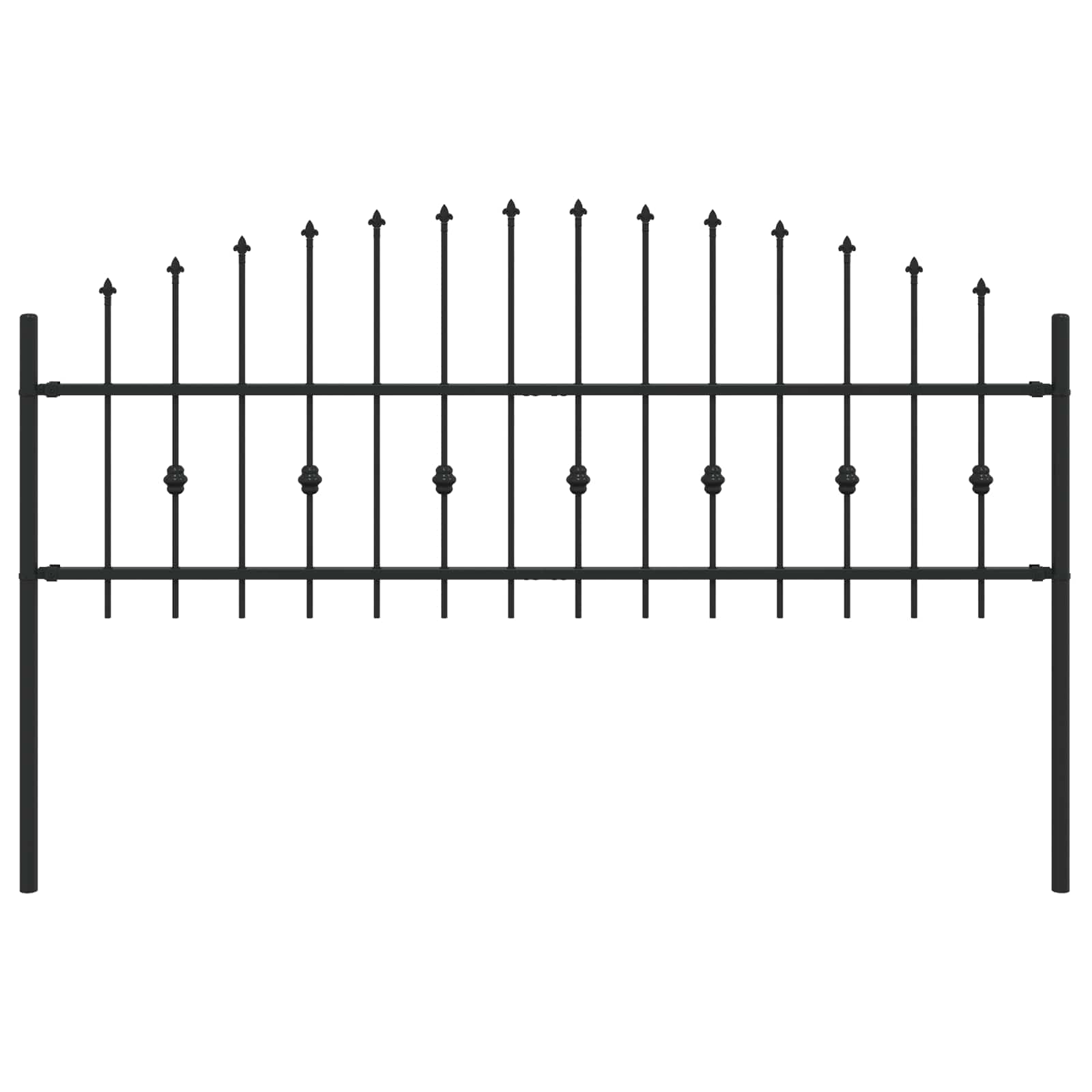Spikertrekk Svart 200 x 130 cm Pulverlakkert stål vidaXL