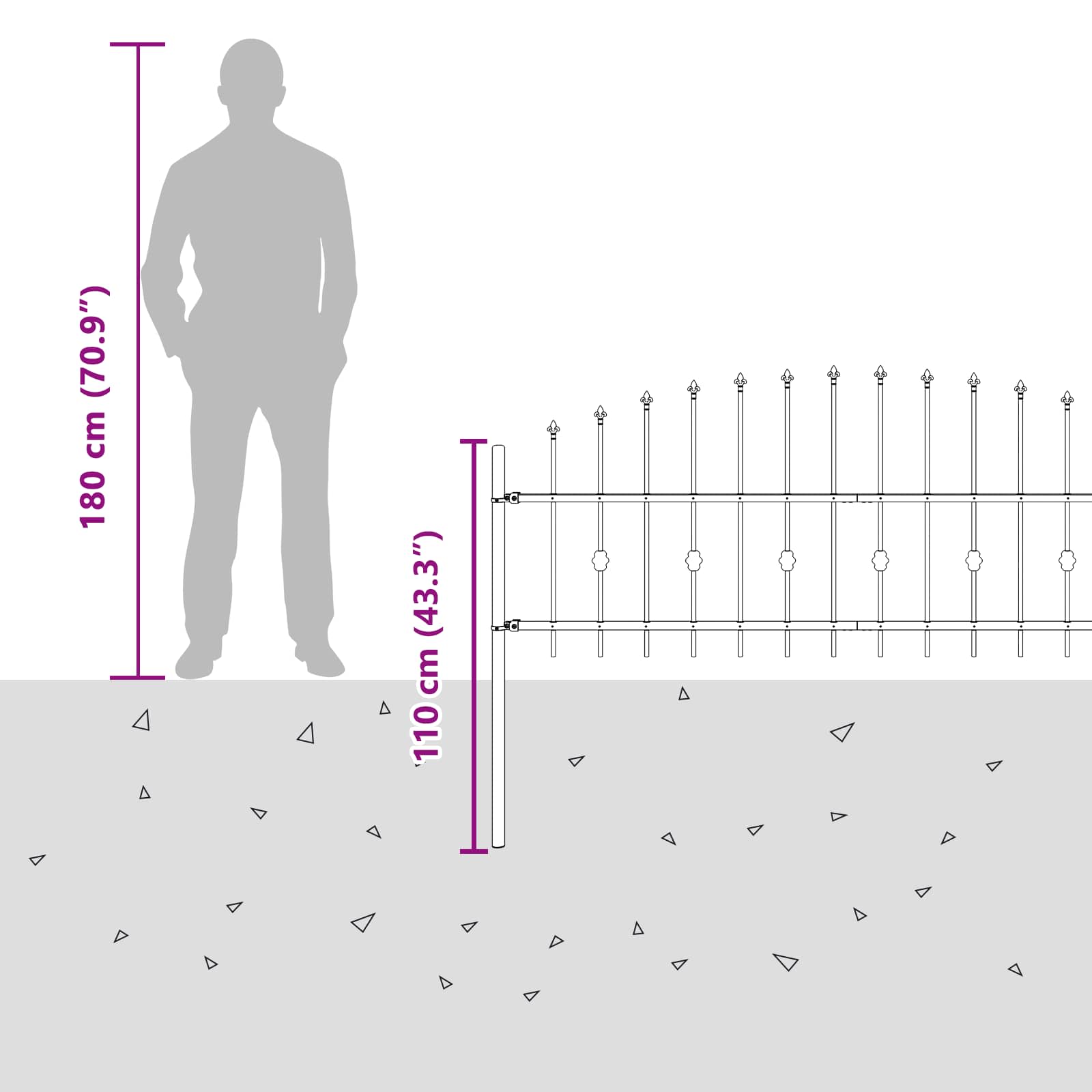 Spikertrekk Svart 200 x 130 cm Pulverlakkert stål vidaXL