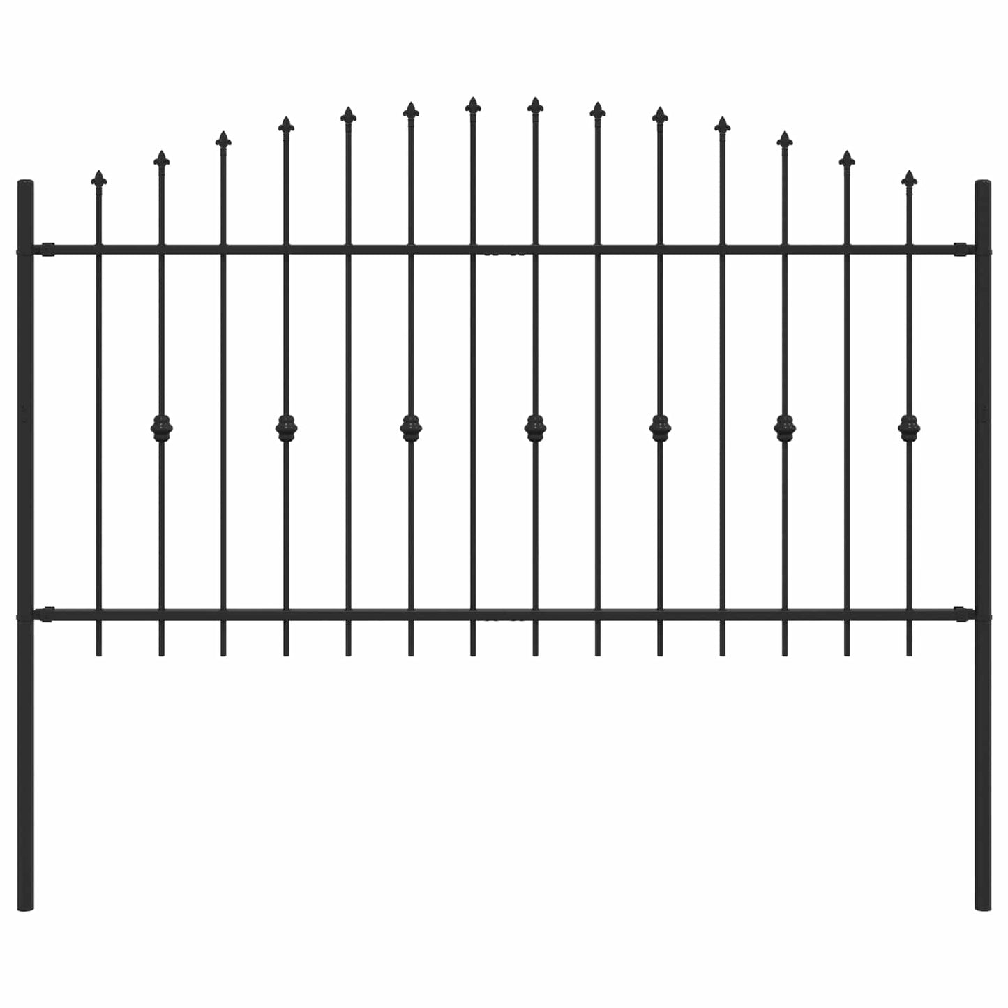 Spikertrekk Svart 200 x 150 cm Pulverlakkert stål vidaXL