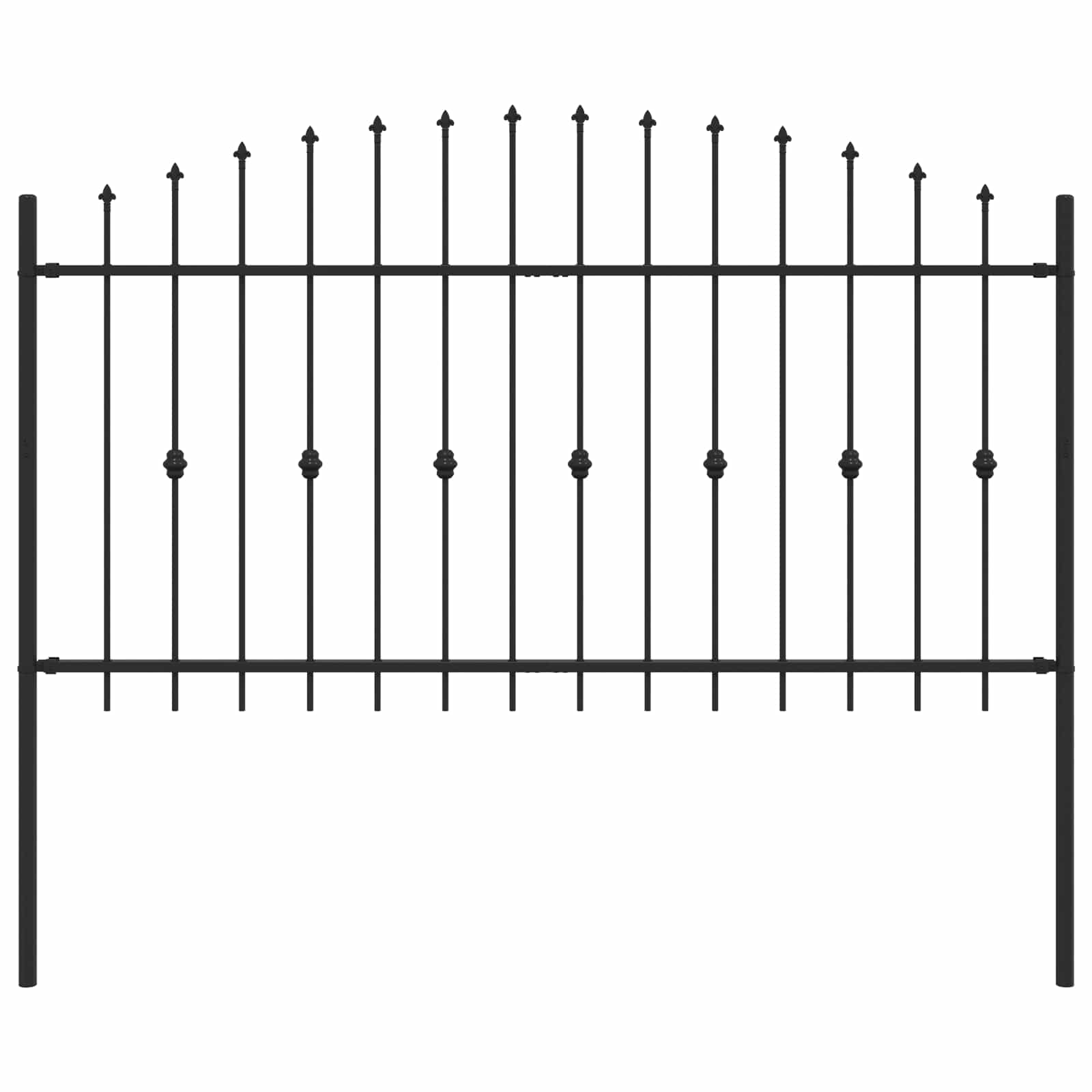 Spikertrekk Svart 200 x 150 cm Pulverlakkert stål vidaXL