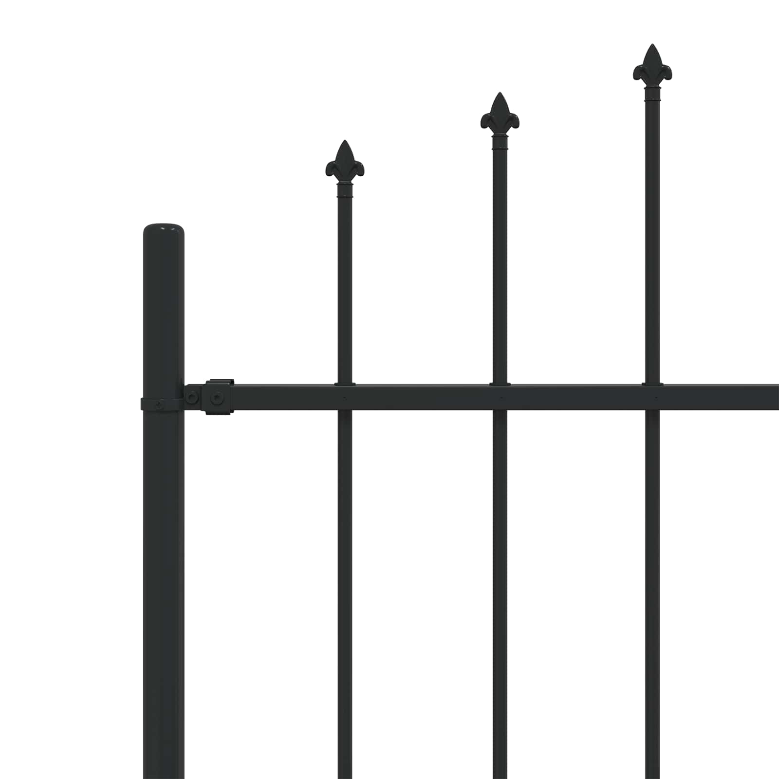 Spikertrekk Svart 200 x 130 cm Pulverlakkert stål vidaXL