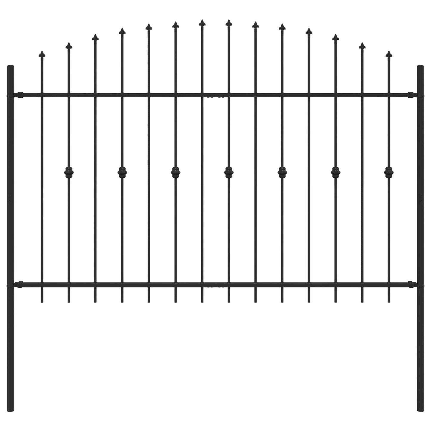 Spikertrekk Svart 200 x 130 cm Pulverlakkert stål vidaXL
