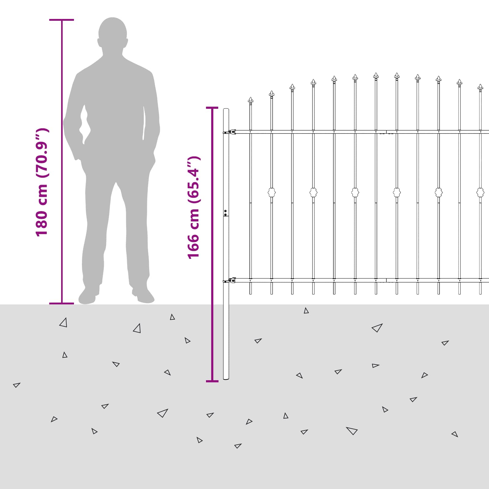 Spikertrekk Svart 200 x 130 cm Pulverlakkert stål vidaXL