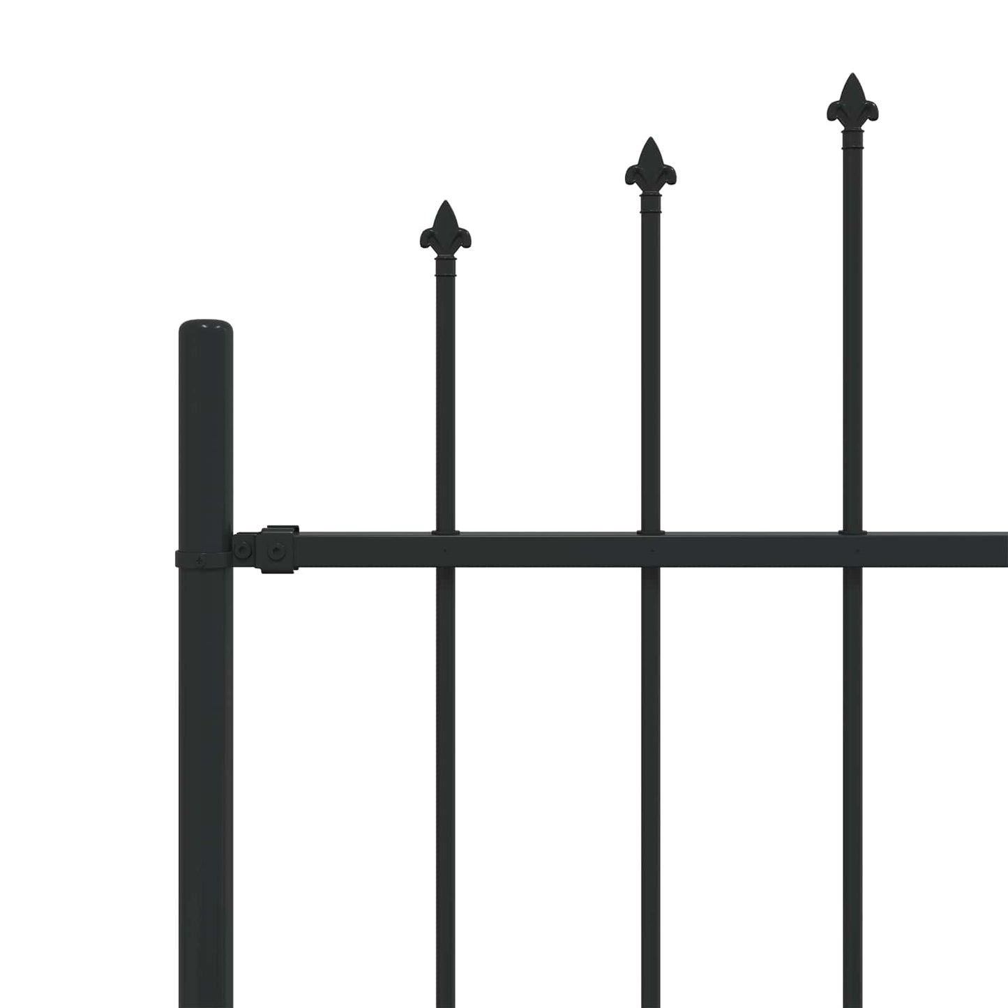 Spikertrekk Svart 200 x 200 cm Pulverlakkert stål vidaXL