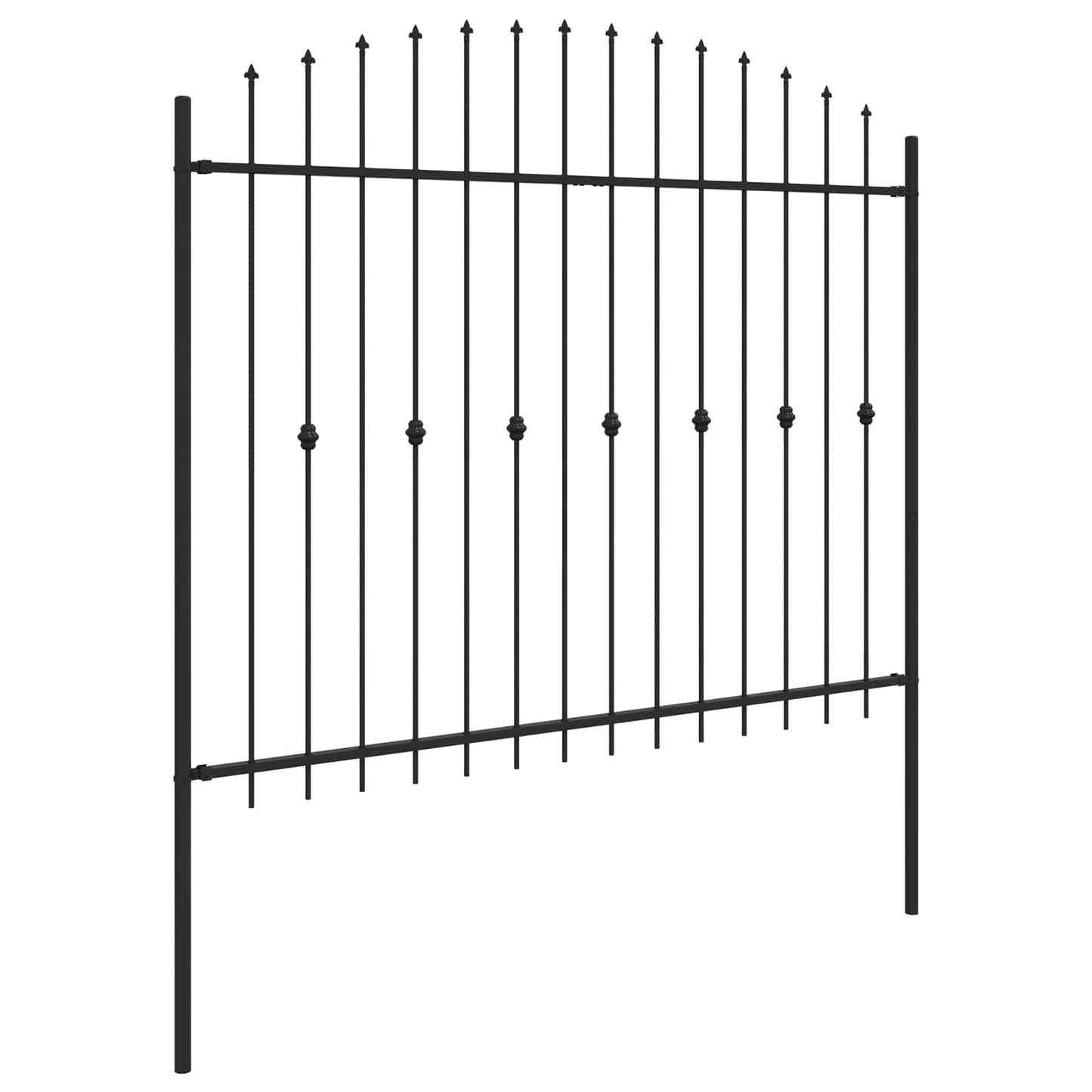 Spikertrekk Svart 200 x 200 cm Pulverlakkert stål vidaXL