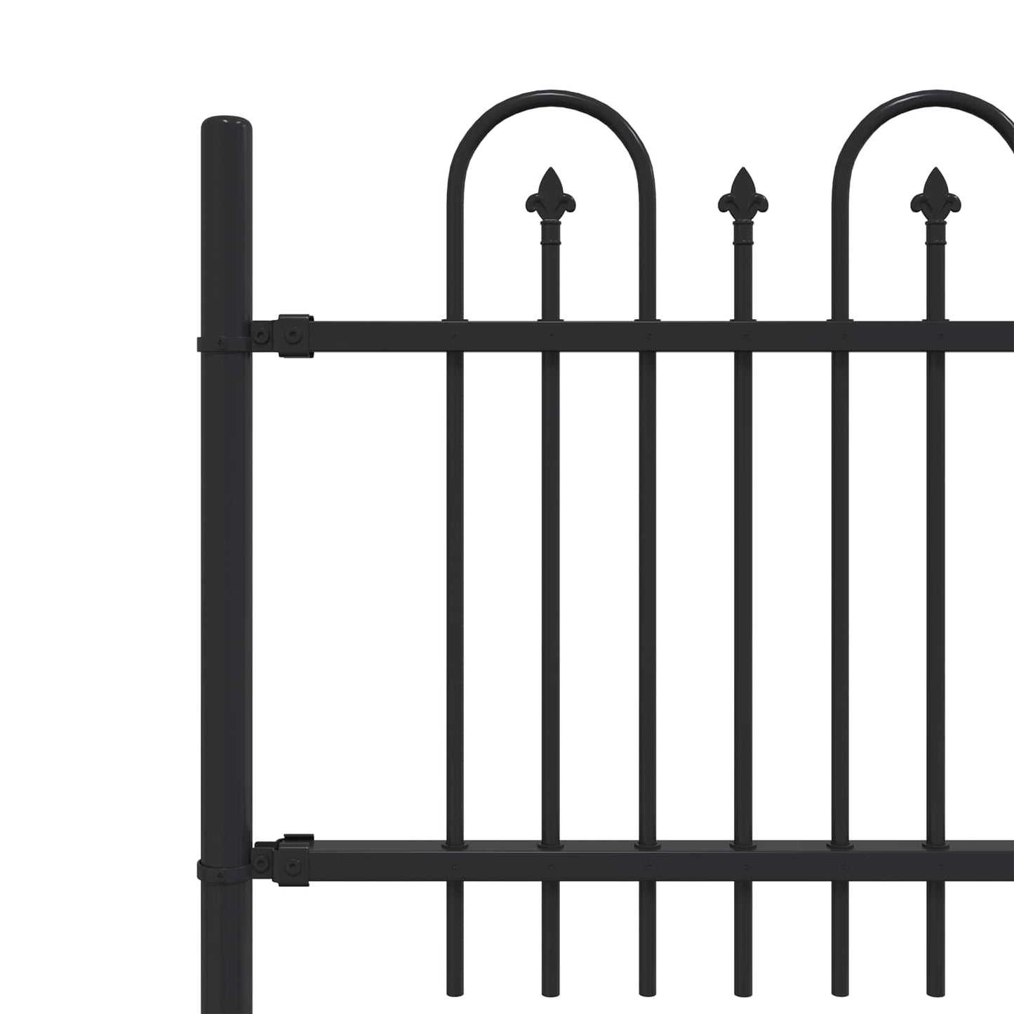 Spikertrekk Bueseger Svart 200 x 130 cm Pulverlakkert stål vidaXL