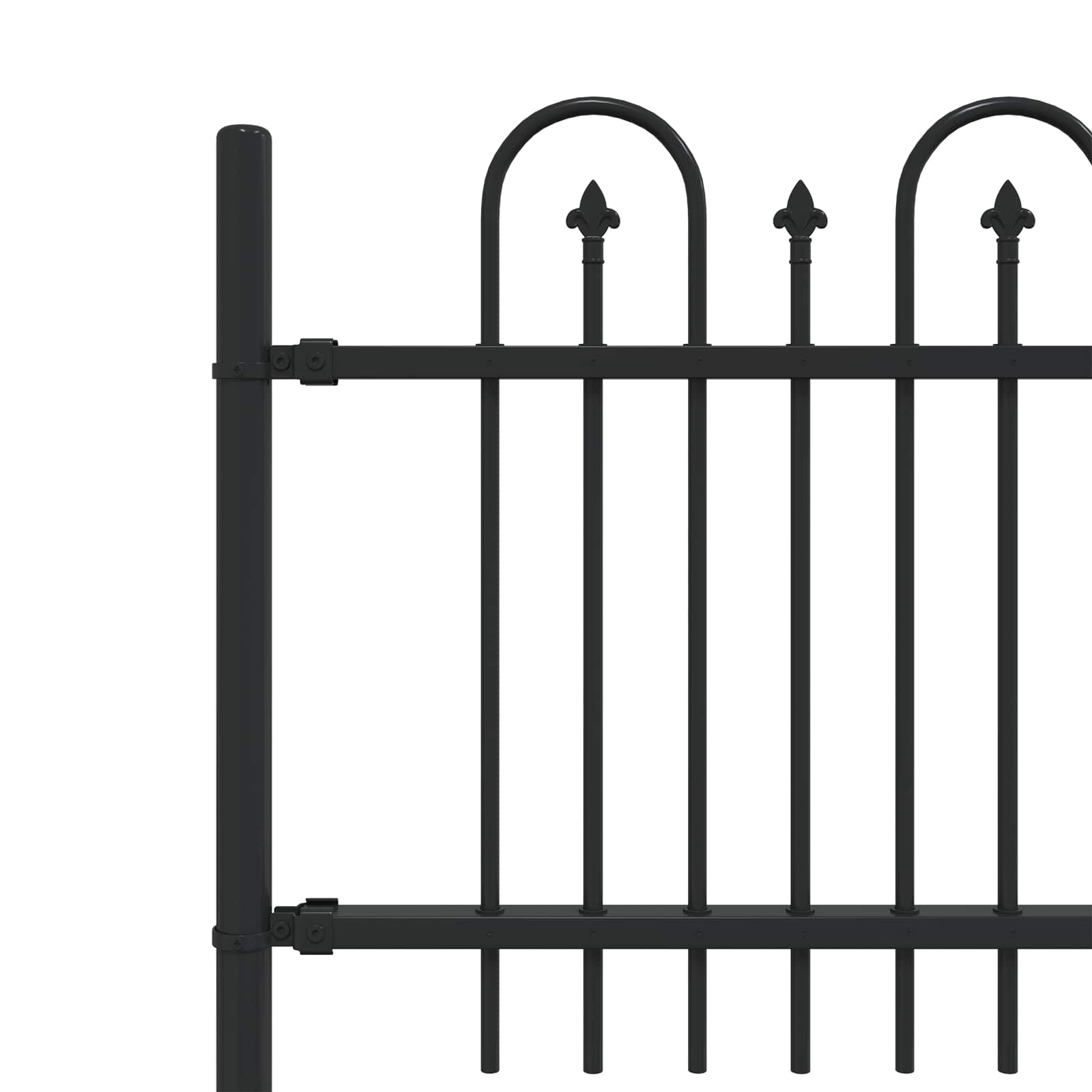 Spikertrekk Bueseger Svart 200 x 130 cm Pulverlakkert stål vidaXL