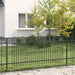 Spikertrekk Bueseger Svart 200 x 130 cm Pulverlakkert stål vidaXL