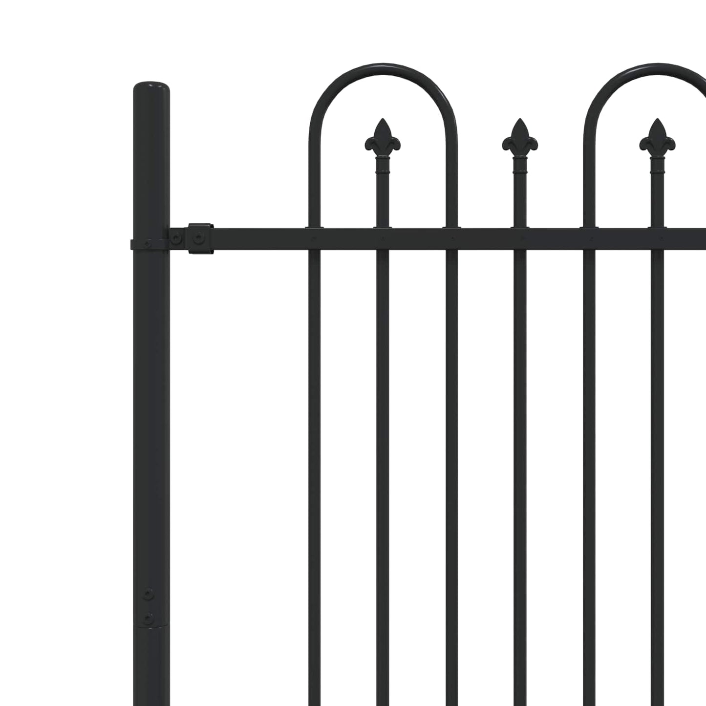 Spikertrekk Bueseger Svart 200 x 150 cm Pulverlakkert stål vidaXL