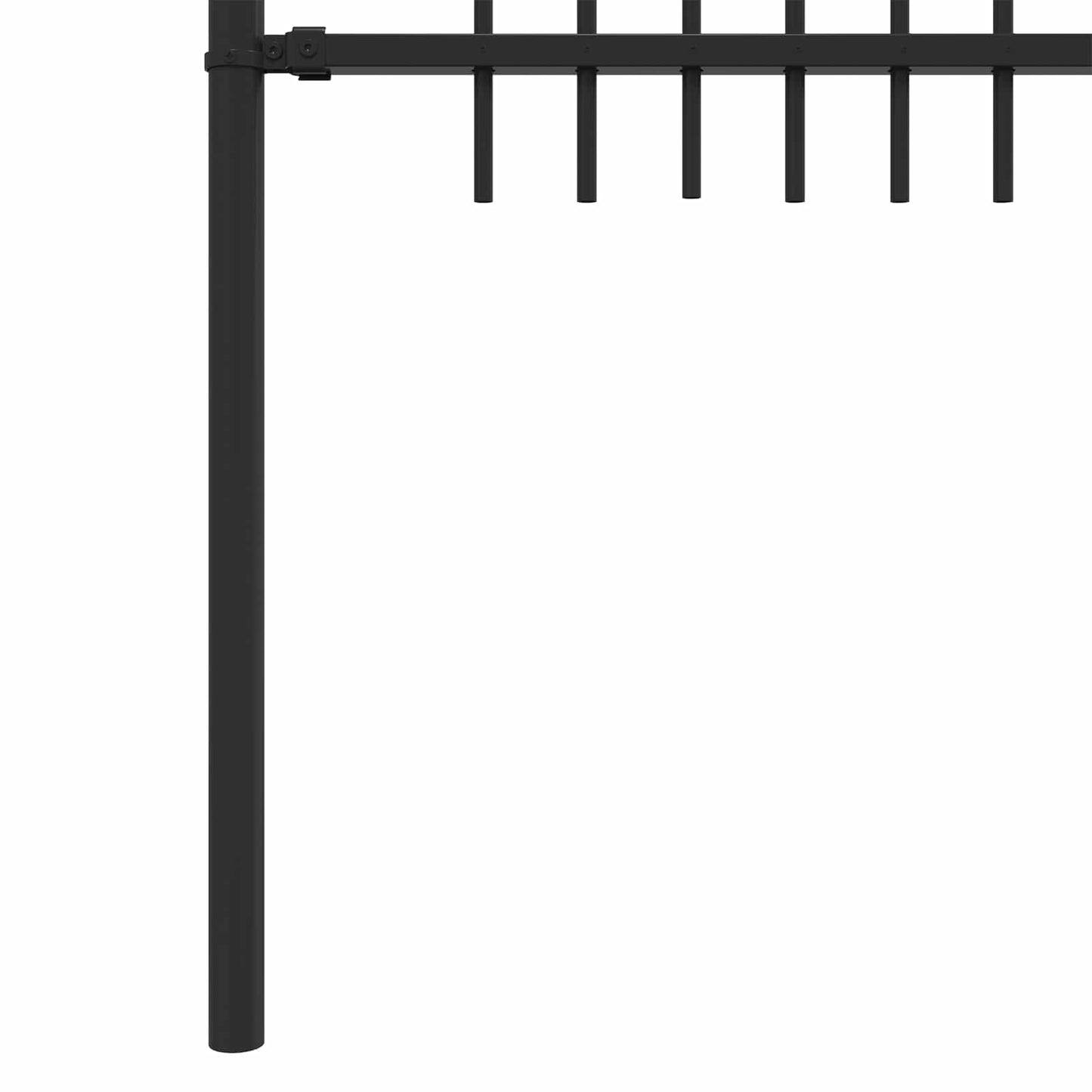 Spikertrekk Bueseger Svart 200 x 130 cm Pulverlakkert stål vidaXL