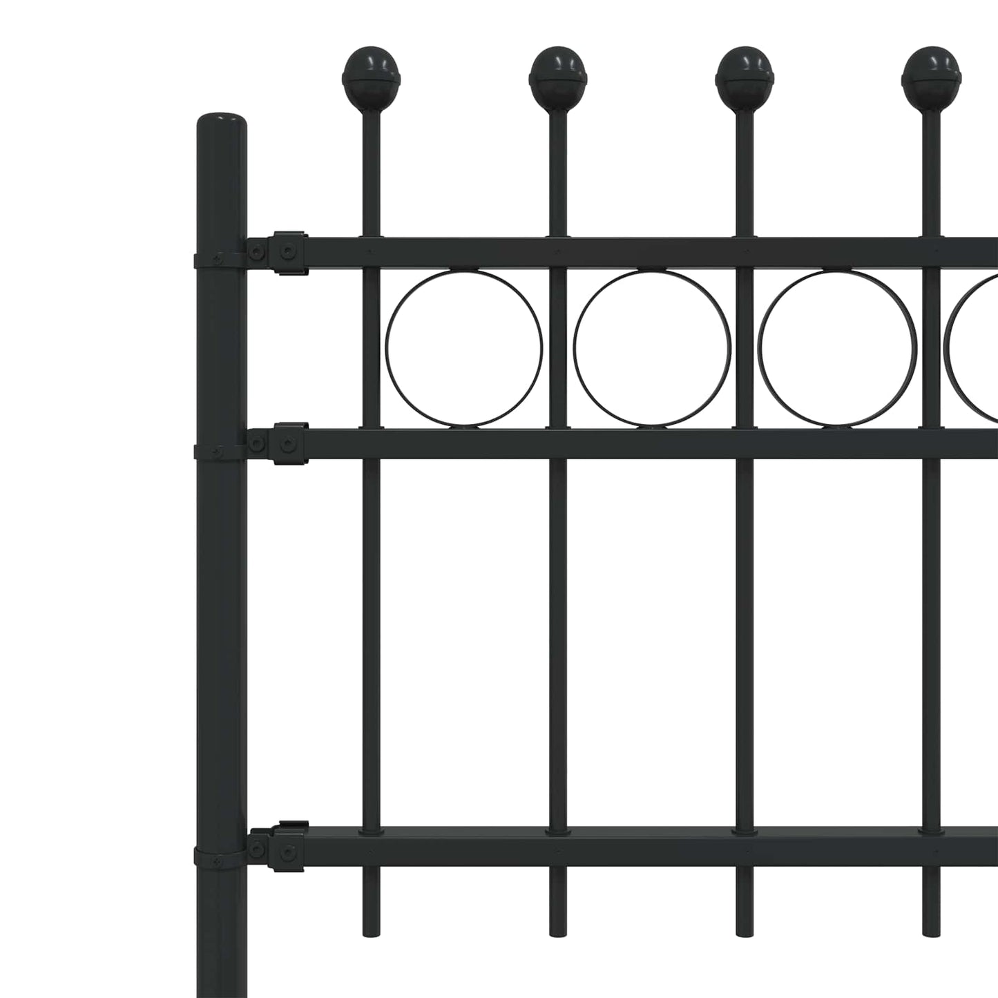 Ringgjerde Svart 200 x 130 cm Pulverlakkert stål vidaXL