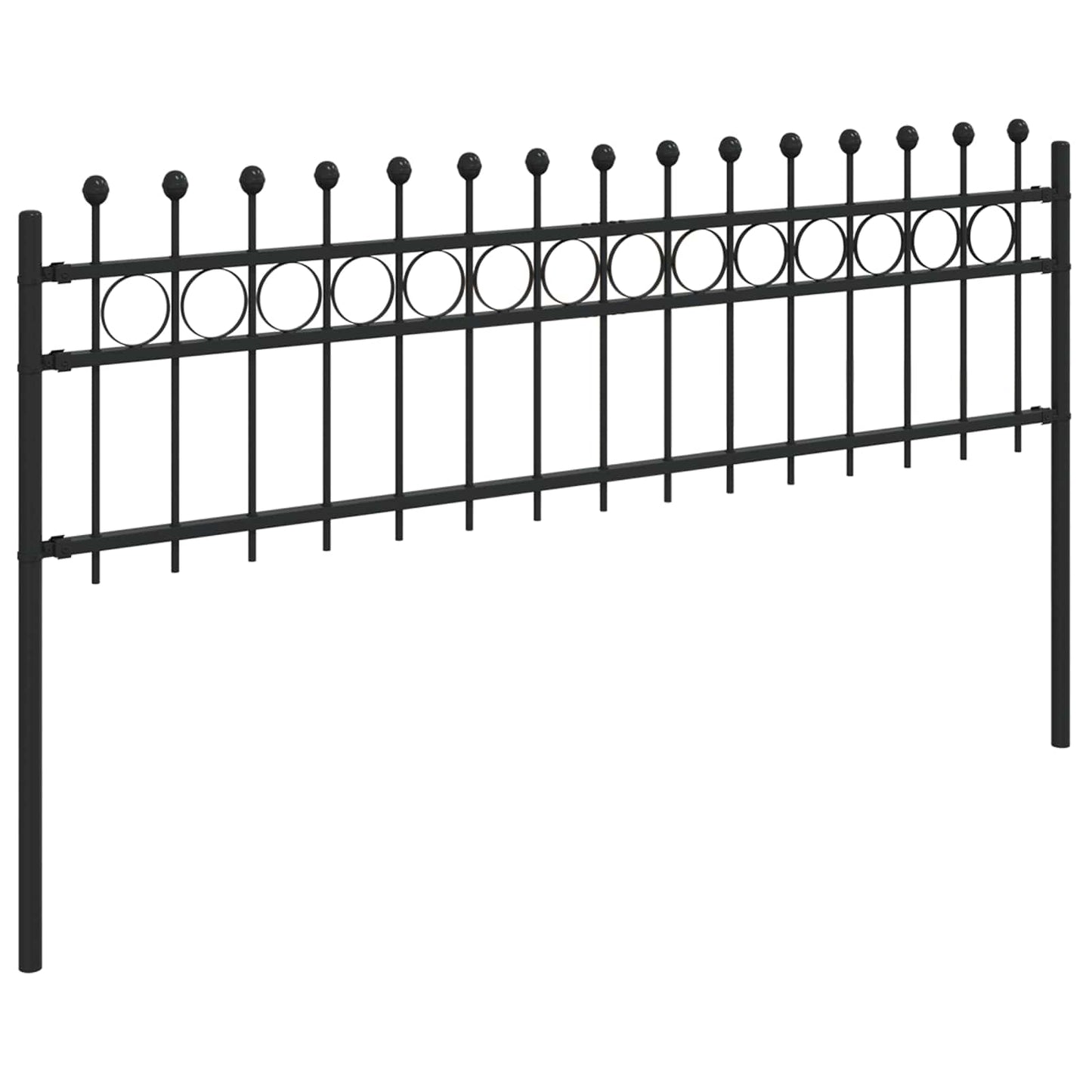 Ringgjerde Svart 200 x 130 cm Pulverlakkert stål vidaXL