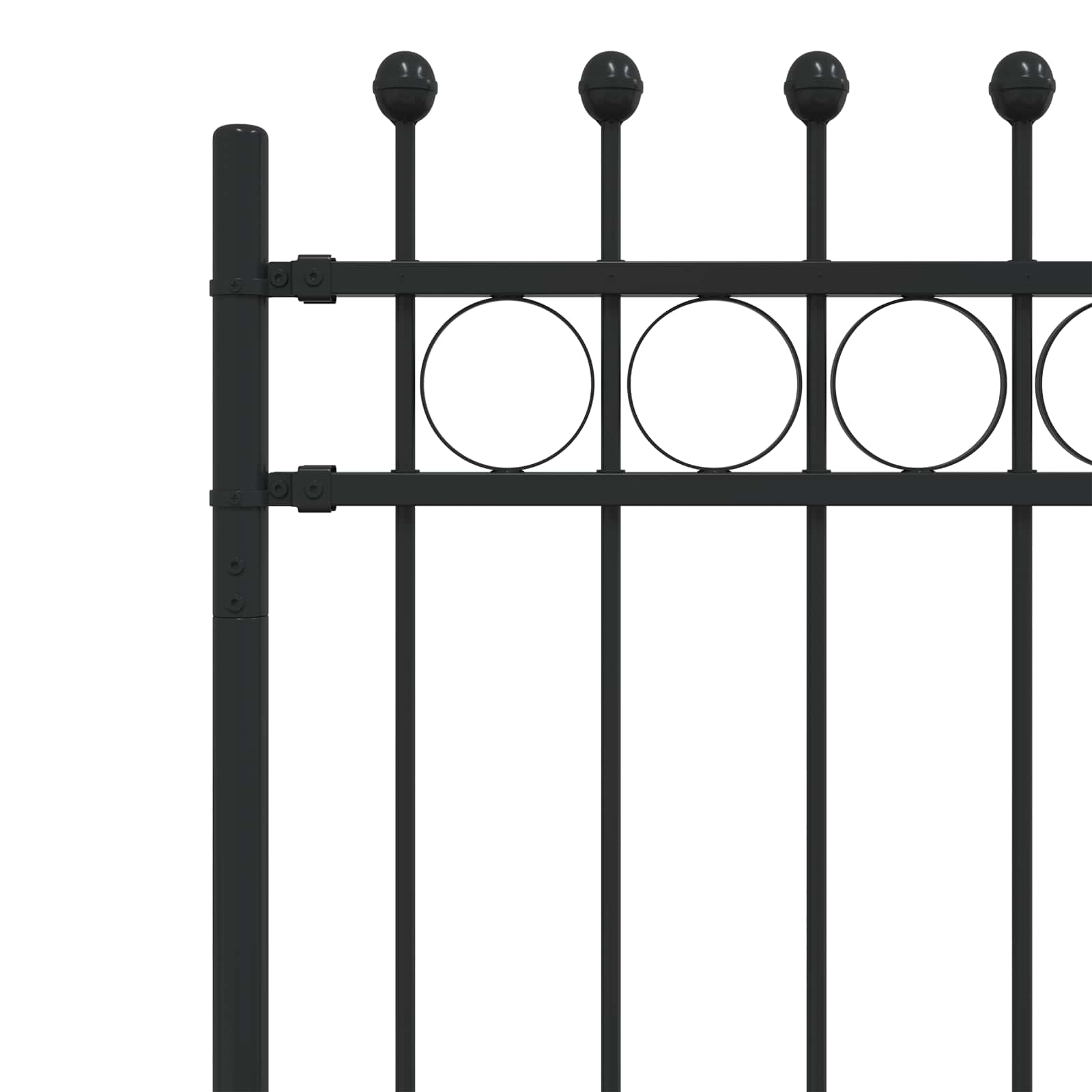 Ringgjerde Svart 200 x 130 cm Pulverlakkert stål vidaXL