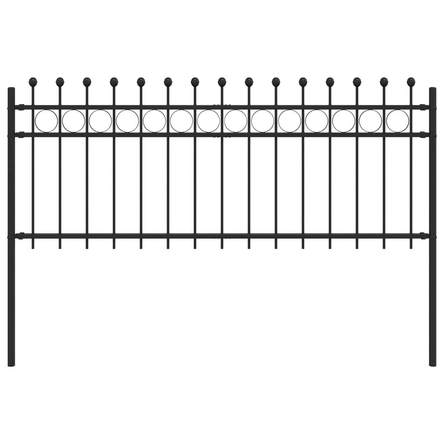 Ringgjerde Svart 200 x 130 cm Pulverlakkert stål vidaXL
