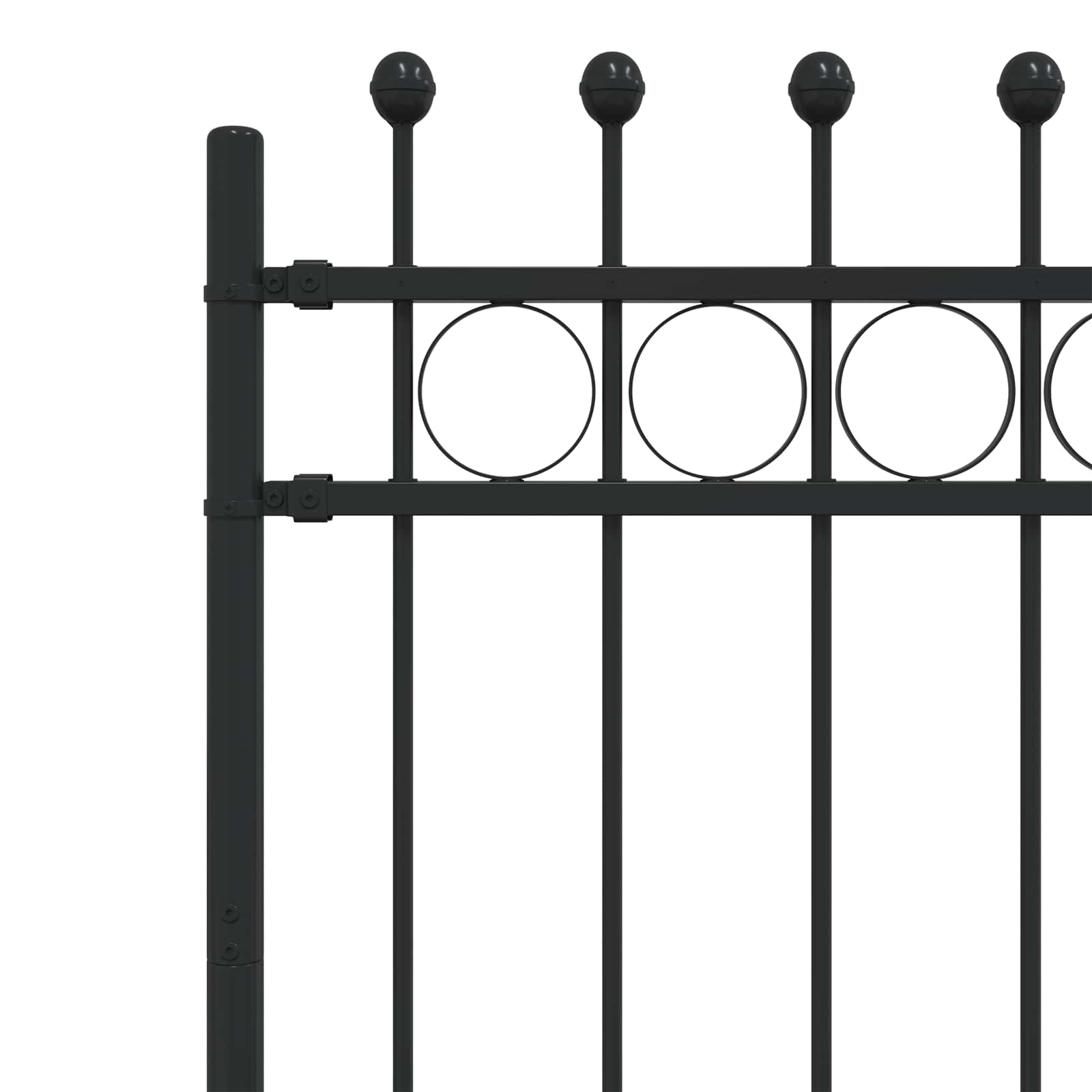 Ringgjerde Svart 200 x 150 cm Pulverlakkert stål vidaXL