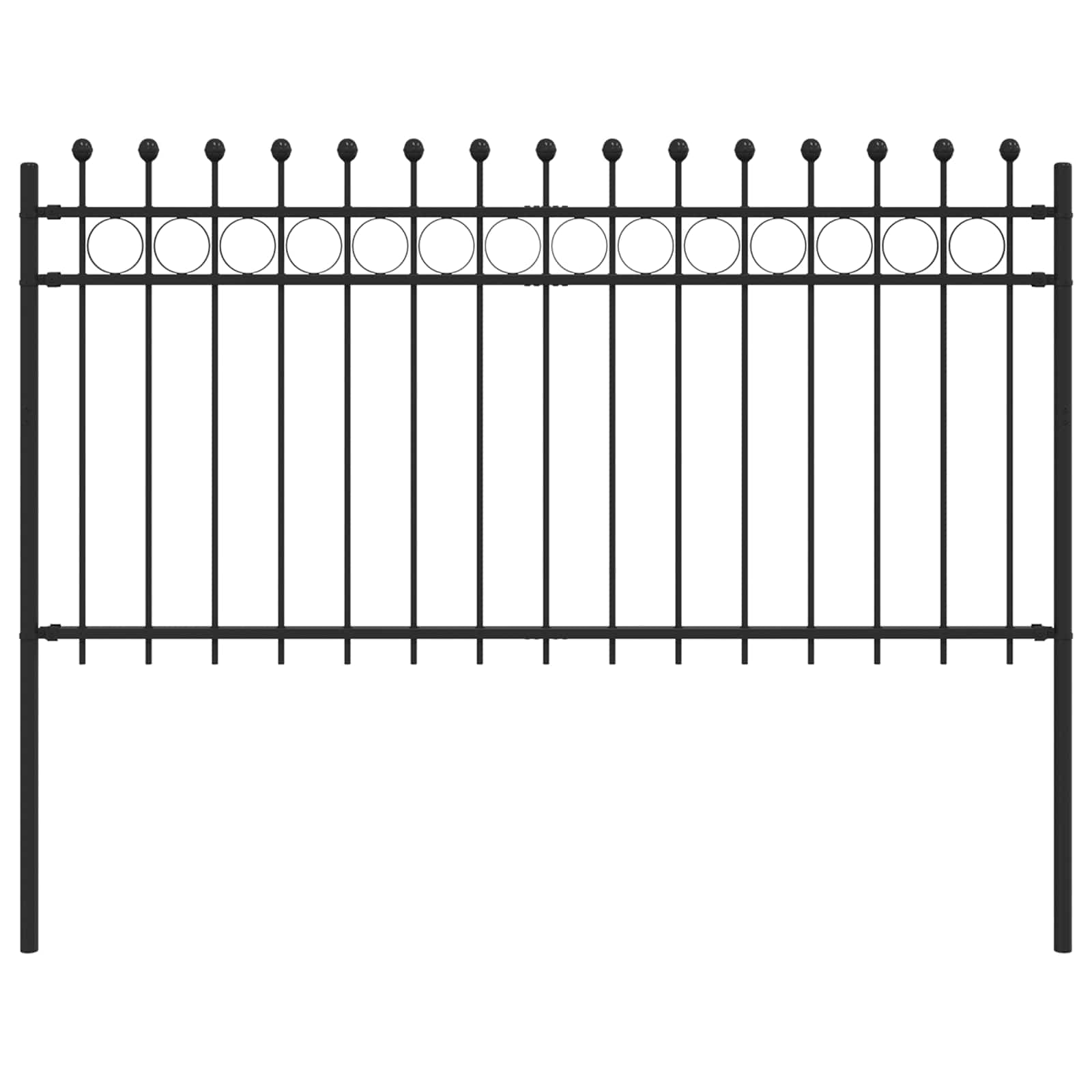 Ringgjerde Svart 200 x 150 cm Pulverlakkert stål vidaXL