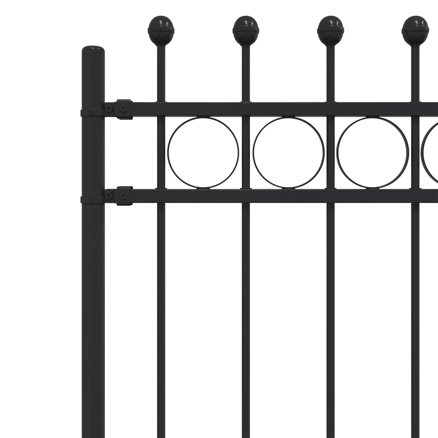 Ringgjerde Svart 200 x 130 cm Pulverlakkert stål vidaXL