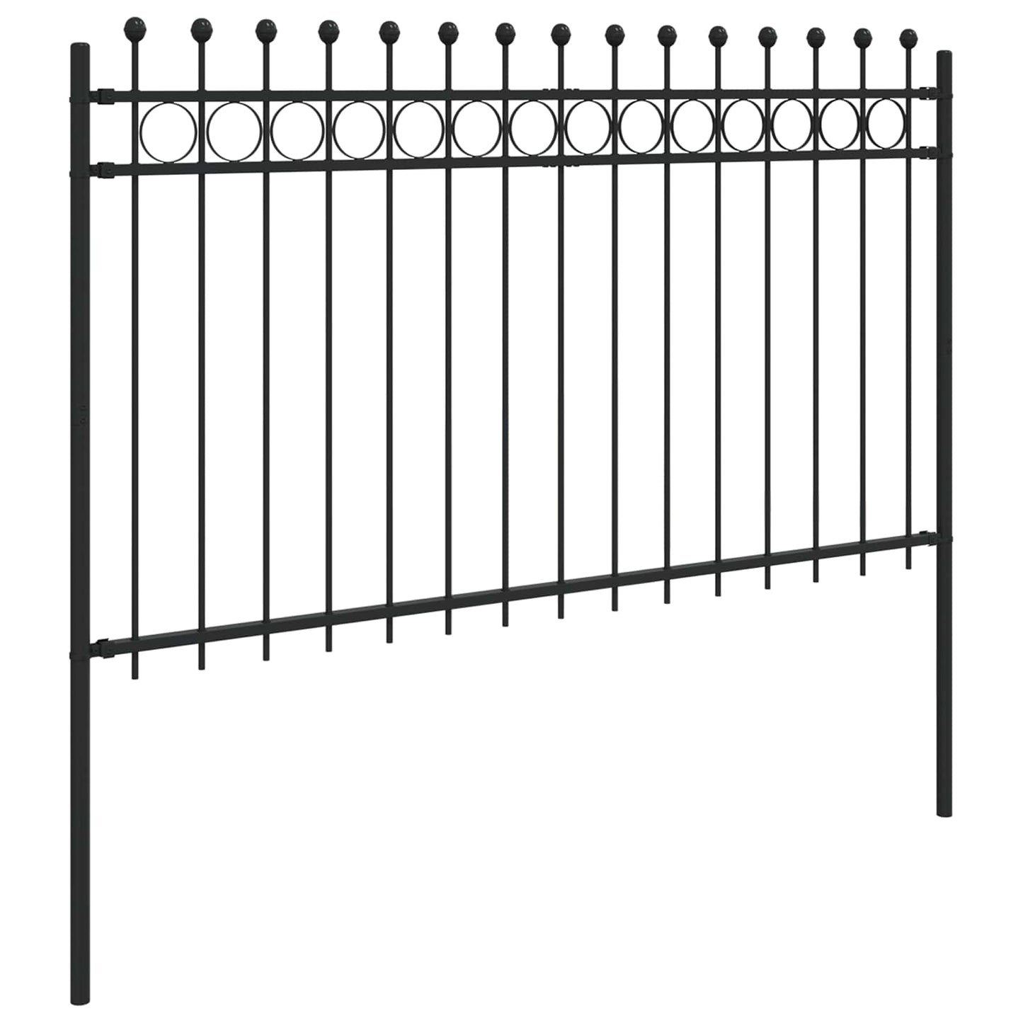 Ringgjerde Svart 200 x 130 cm Pulverlakkert stål vidaXL