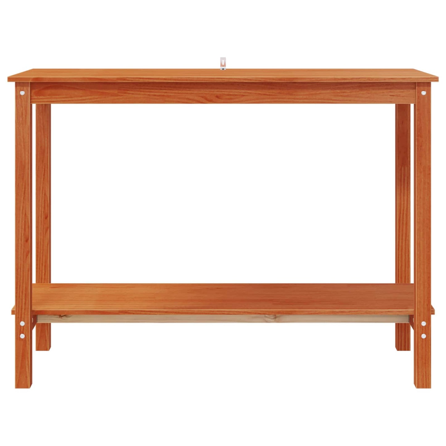 Konsollbord med hylle VoksBrun 110 x 40 x 80 cm Massiv furu vidaXL