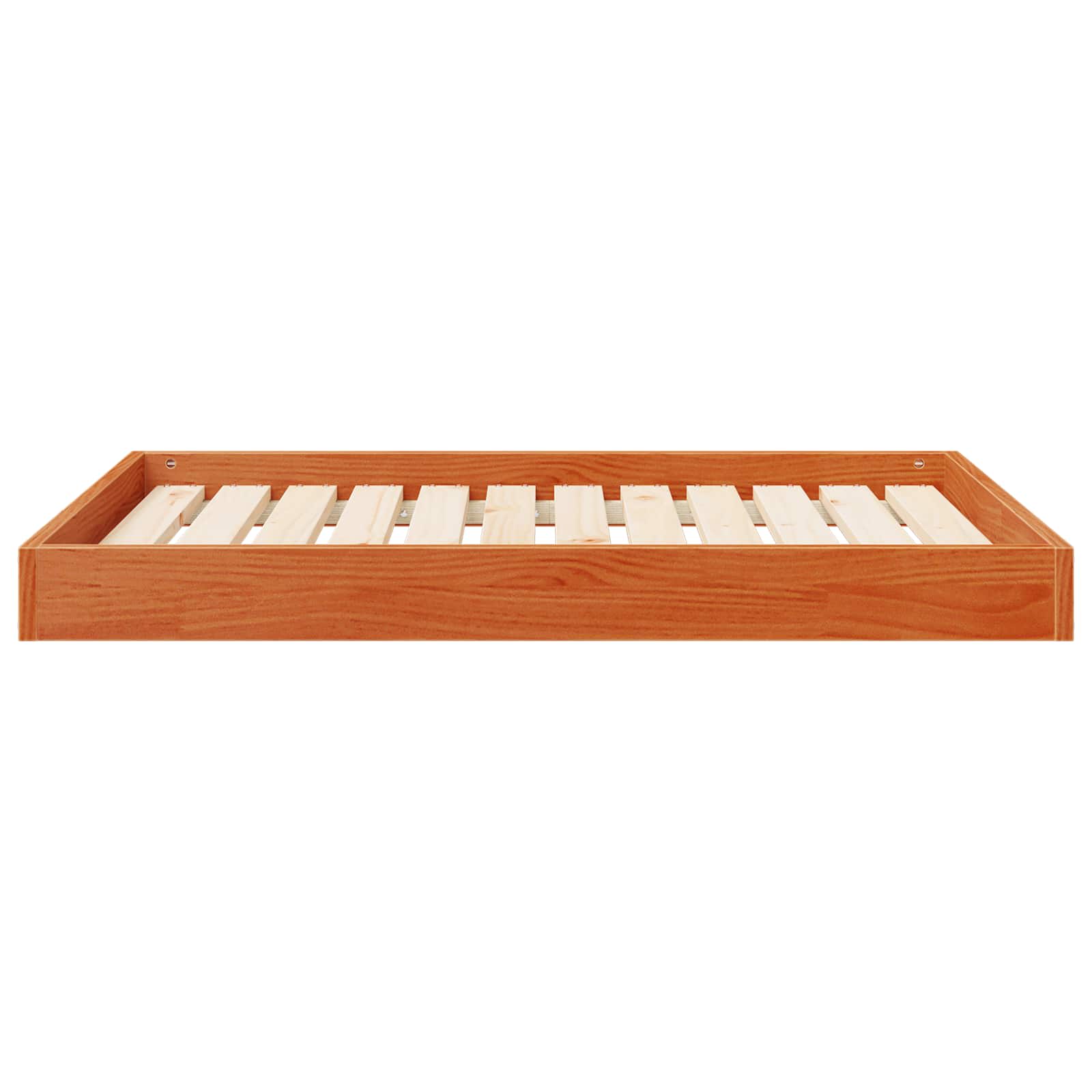Hundeseng Vokset Brun 101,5 x 74 x 9 cm Massiv furu vidaXL
