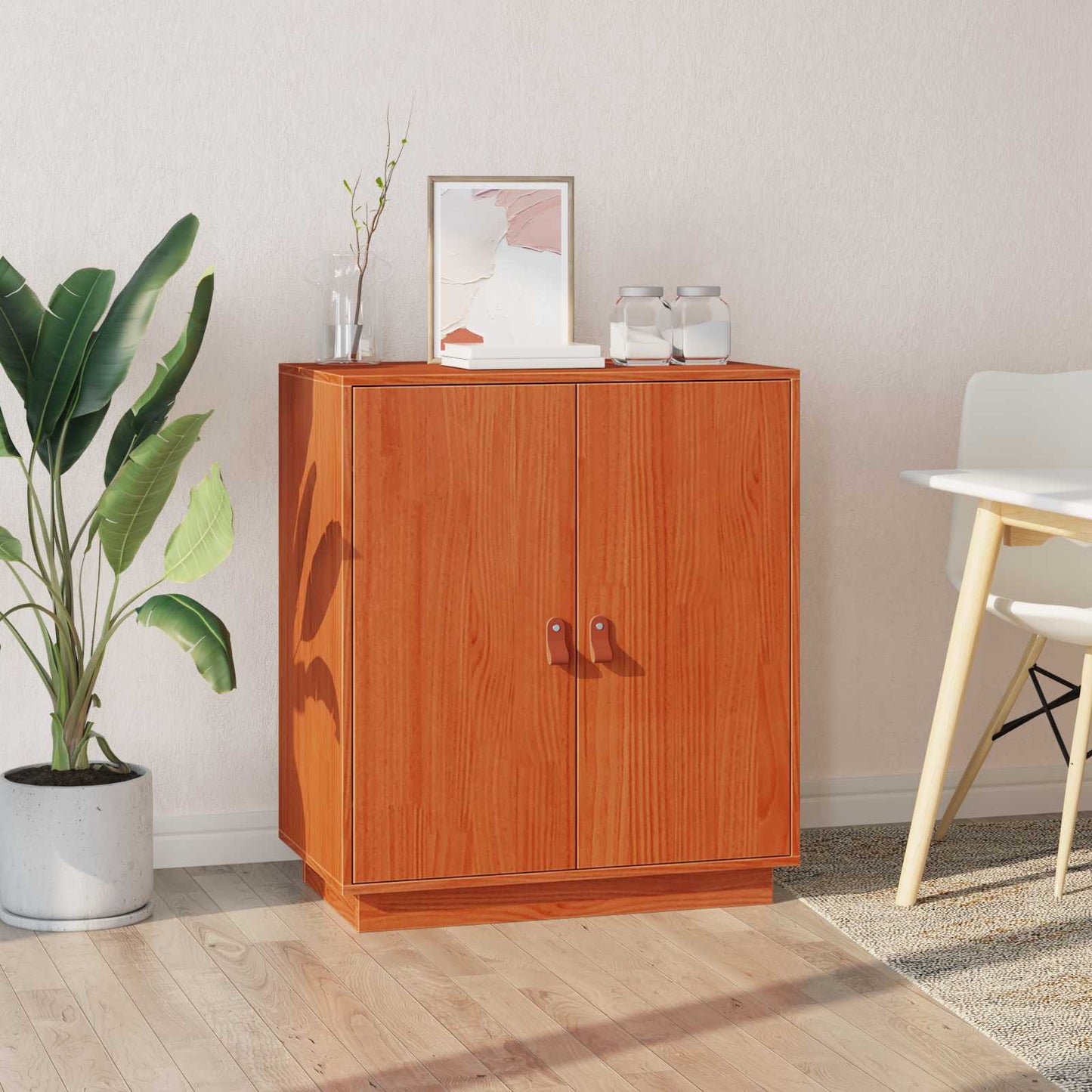 Serviesskap VoksBrun 65,5 x 40 x 75 cm Massiv furu vidaXL