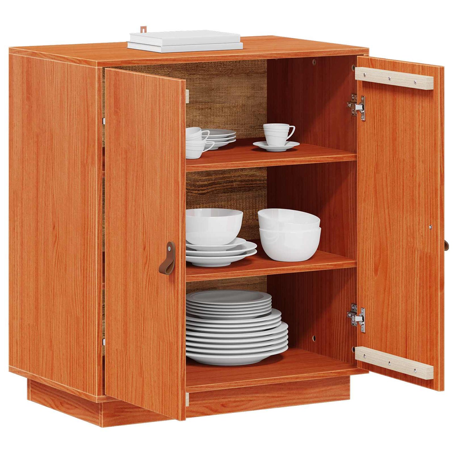Serviesskap VoksBrun 65,5 x 40 x 75 cm Massiv furu vidaXL