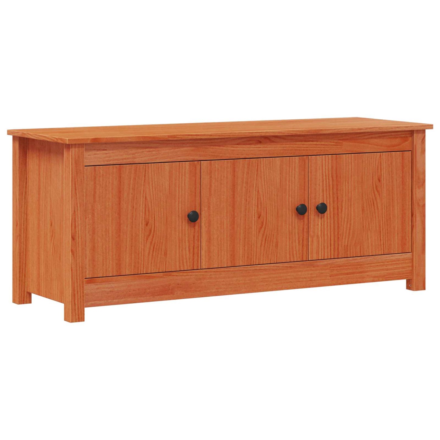 Sko Skap VoksBrun 110 x 38 x 45,5 cm Massiv furu vidaXL