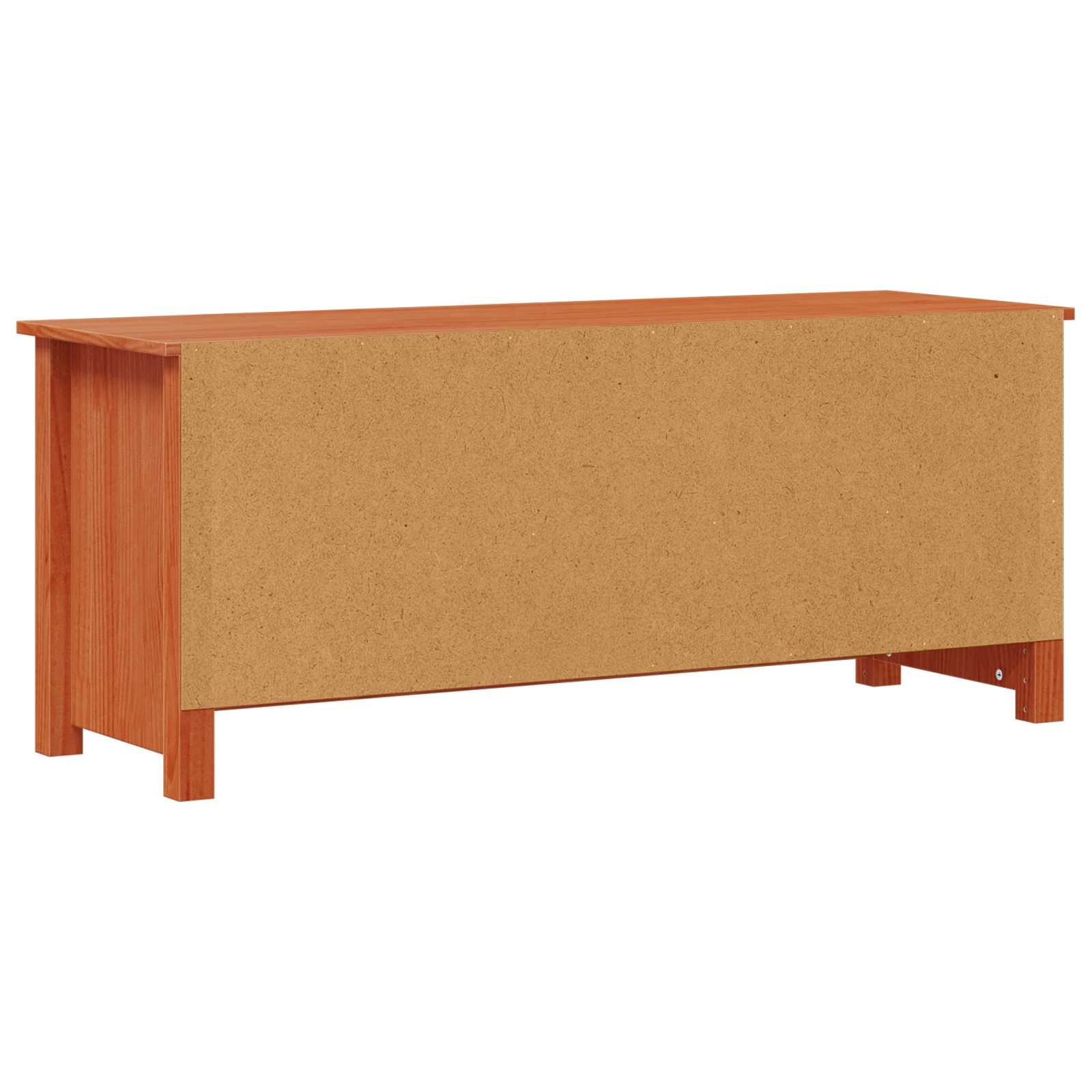 Sko Skap VoksBrun 110 x 38 x 45,5 cm Massiv furu vidaXL