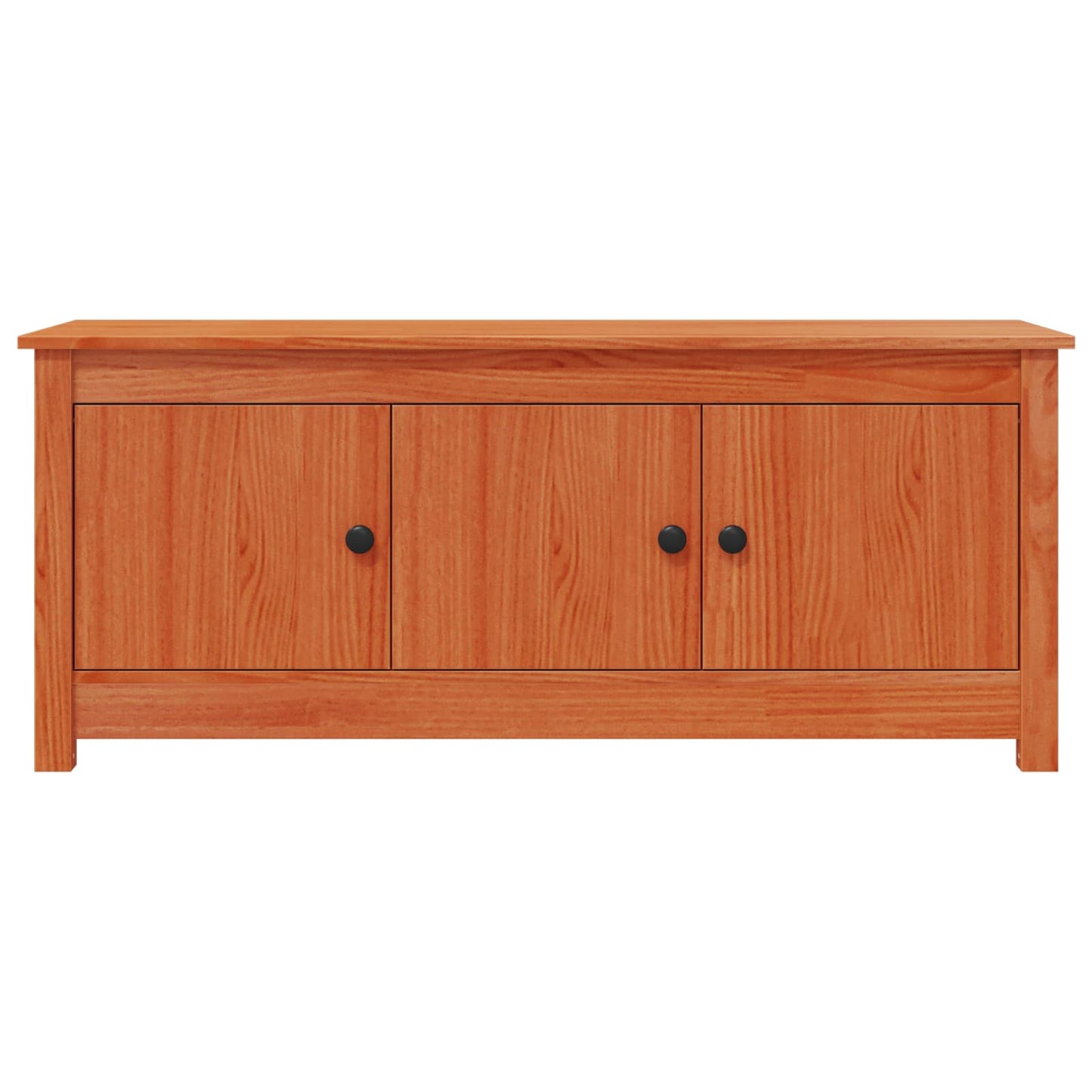 Sko Skap VoksBrun 110 x 38 x 45,5 cm Massiv furu vidaXL