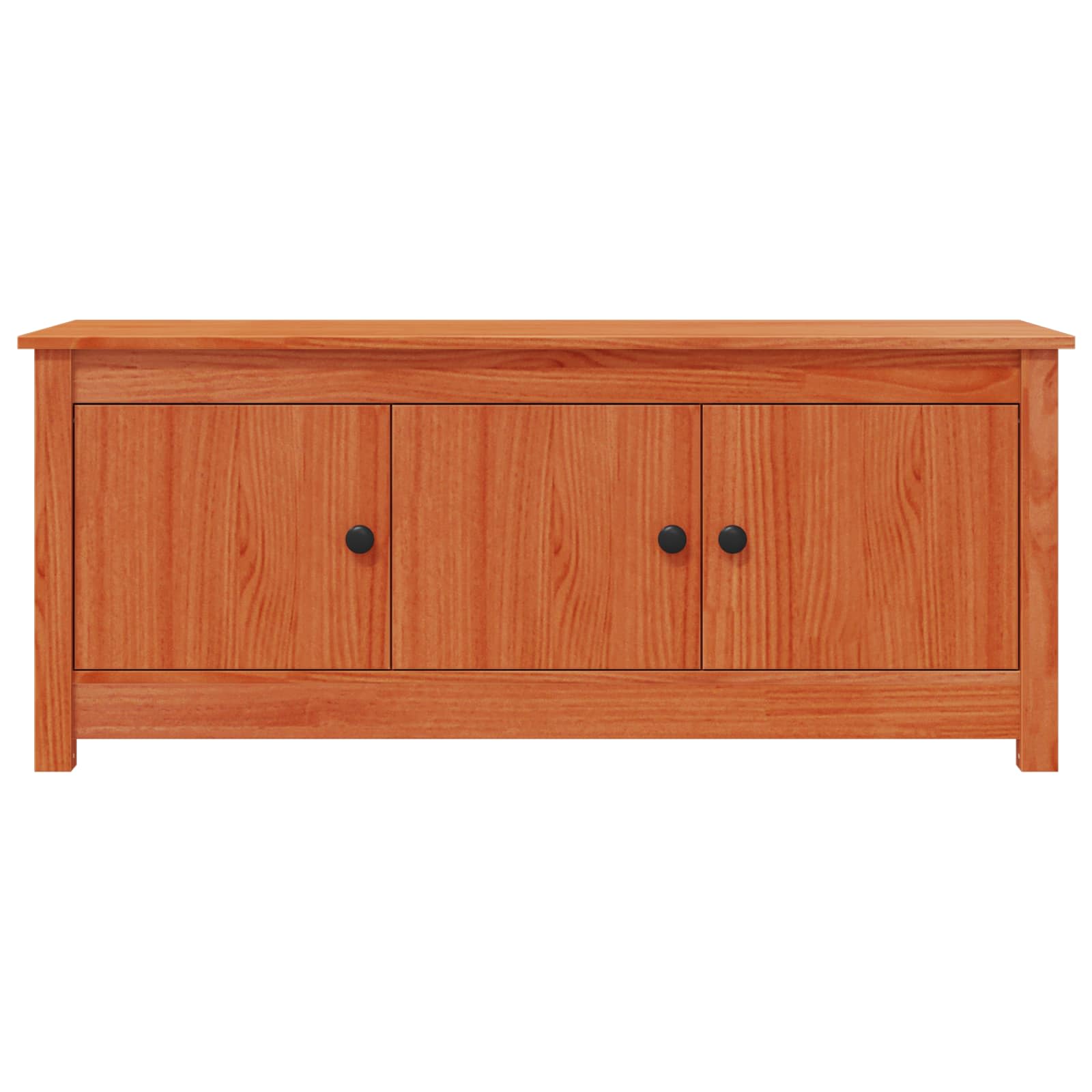 Sko Skap VoksBrun 110 x 38 x 45,5 cm Massiv furu vidaXL