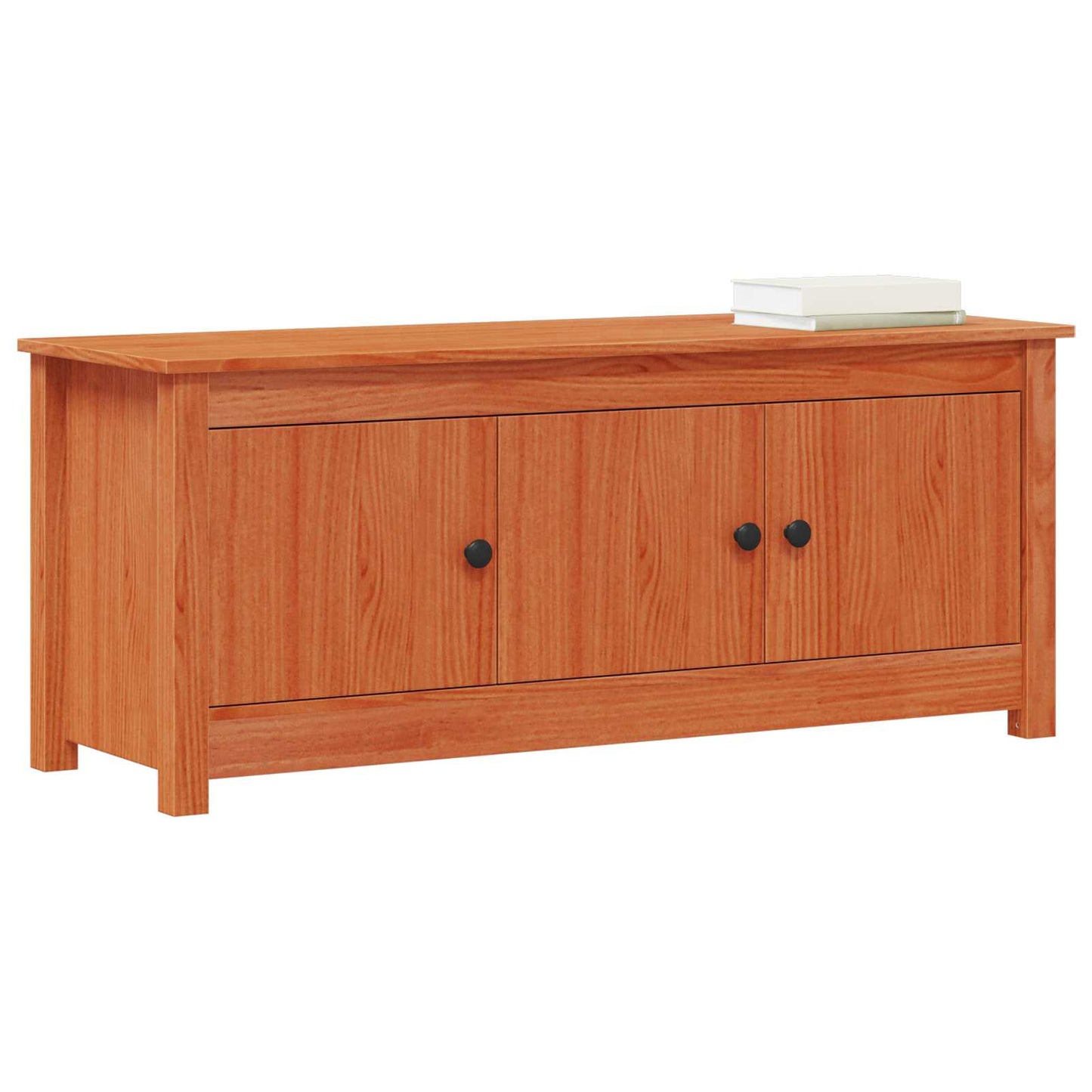 Sko Skap VoksBrun 110 x 38 x 45,5 cm Massiv furu vidaXL