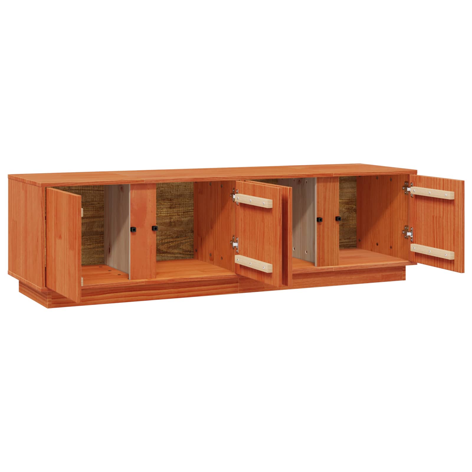 TV-skap VoksBrun 140 x 40 x 40 cm Massiv furu vidaXL