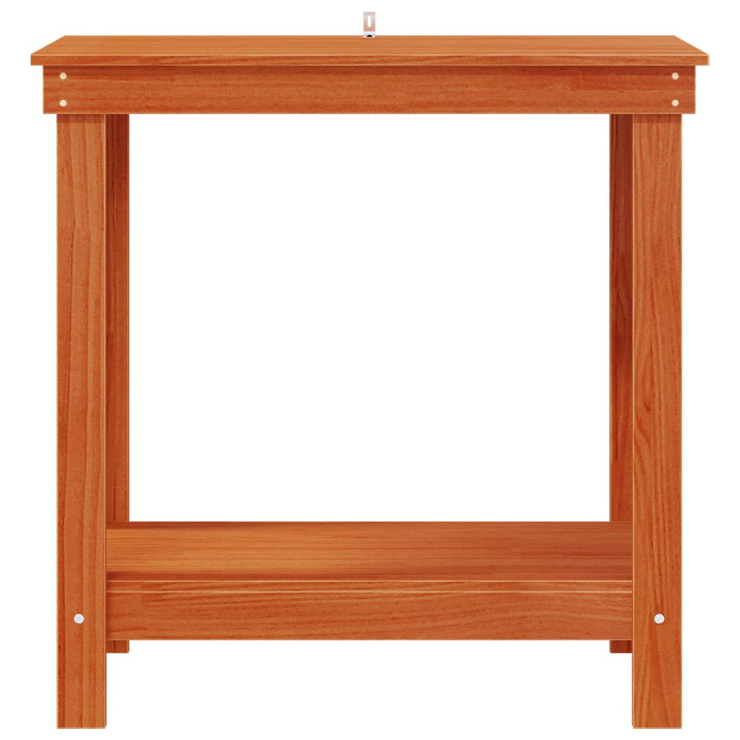 Arbeidsbenk med hylle VoksBrun 80 x 50 x 80 cm Massiv furu vidaXL