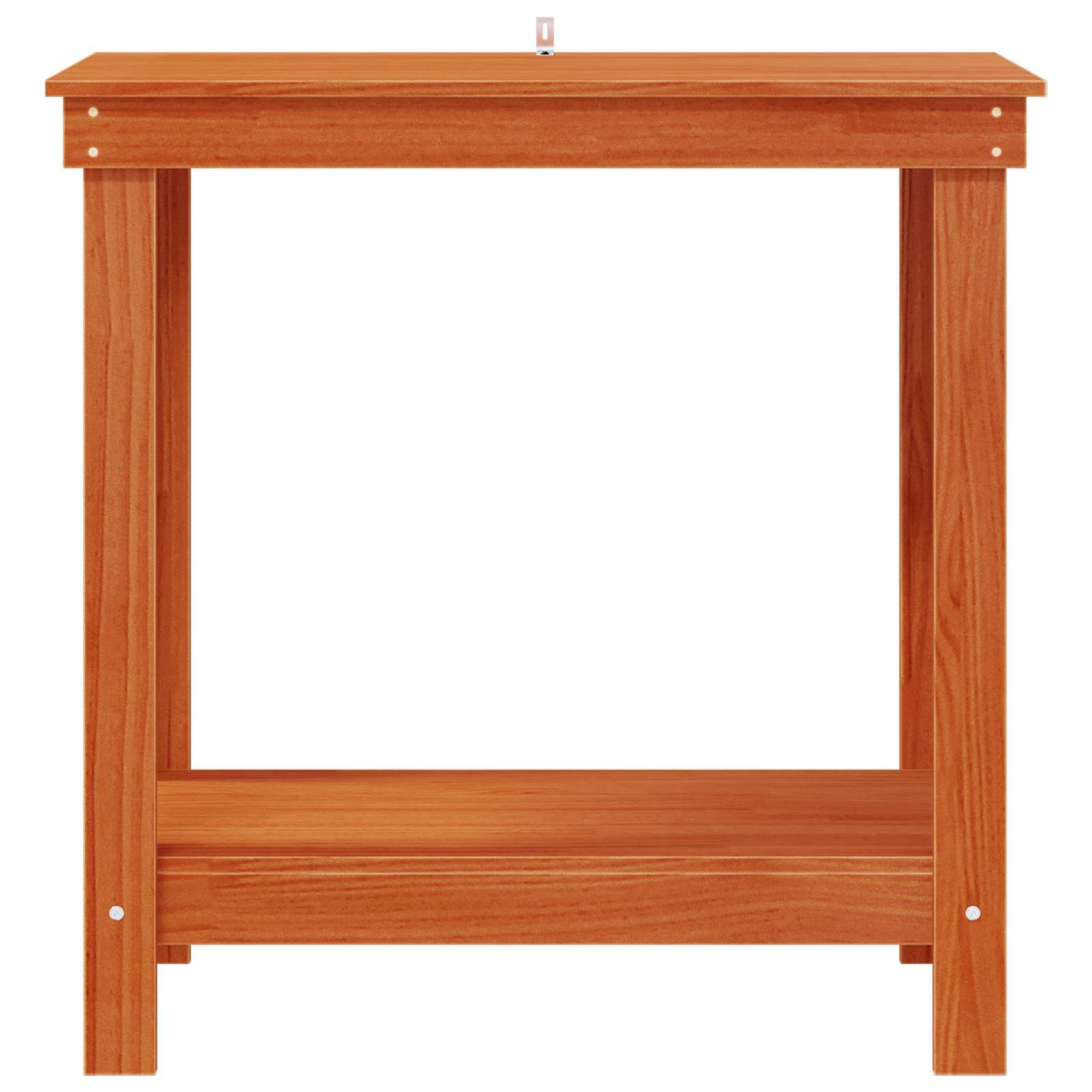 Arbeidsbenk med hylle VoksBrun 80 x 50 x 80 cm Massiv furu vidaXL