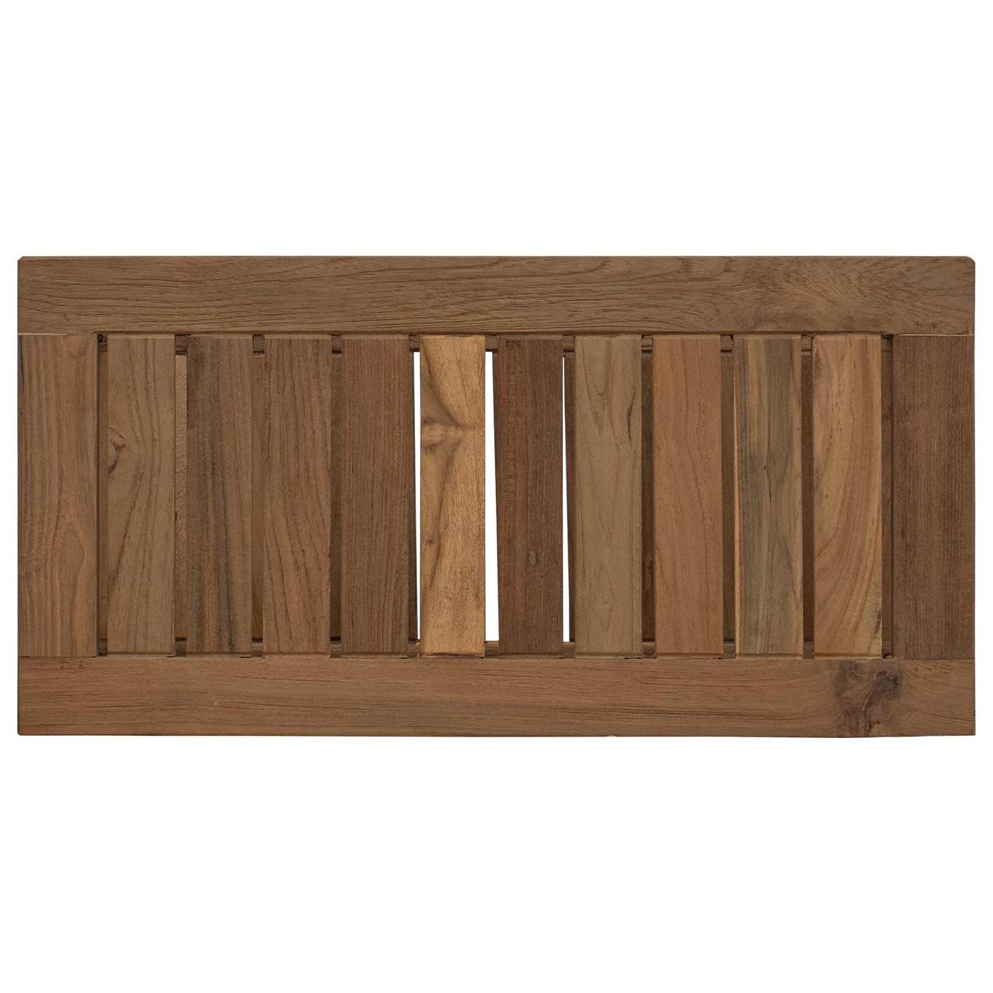 Badebord med lagring Naturlig 60 x 30 x 45 cm Massivt Teaktre