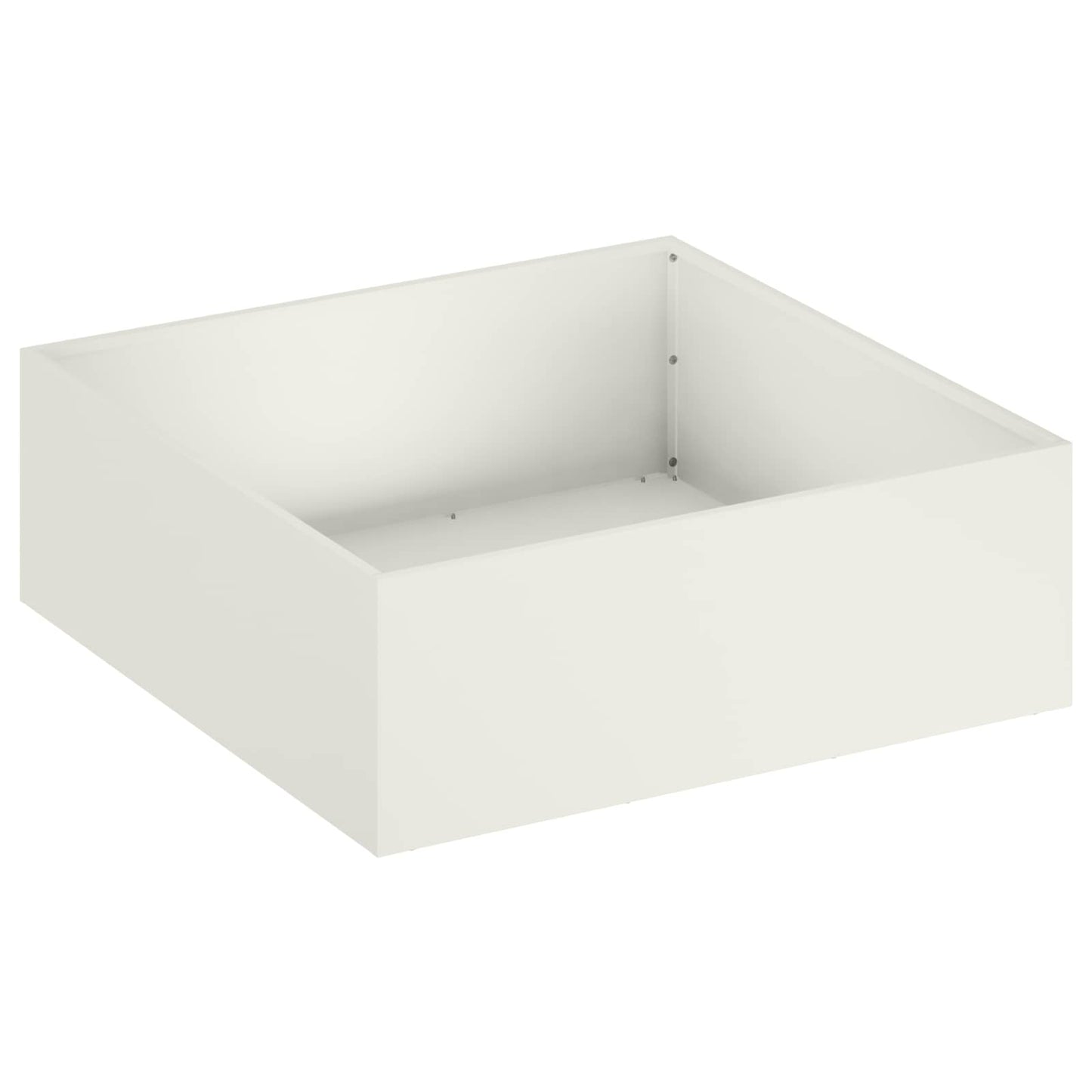 Hageblomsterpotte Hvit 60 x 60 x 20 cm Kaldvalsestål