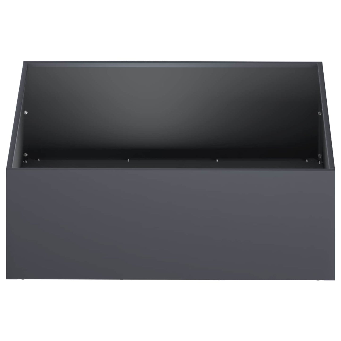Hageblomsterpotte 2 stk. Antrasitt 60 x 60 x 20 cm