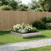 Hageblomsterpotte Sølv 100 x 100 x 20 cm Rustfritt stål