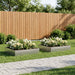 Hageblomsterpotte 2 stk. Sølv 100 x 100 x 20 cm Rustfritt stål
