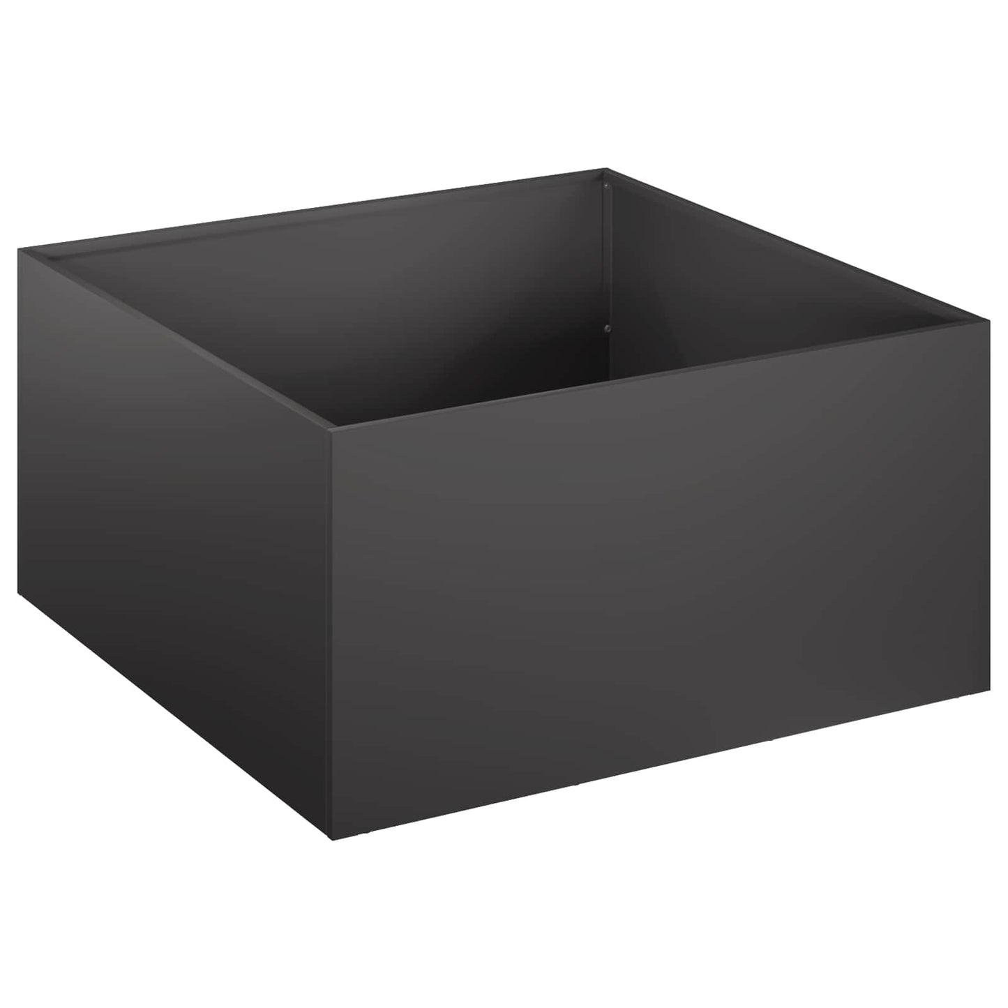 Hageblomsterpotte 2 stk. Svart 60 x 60 x 30 cm Kaldvalsestål