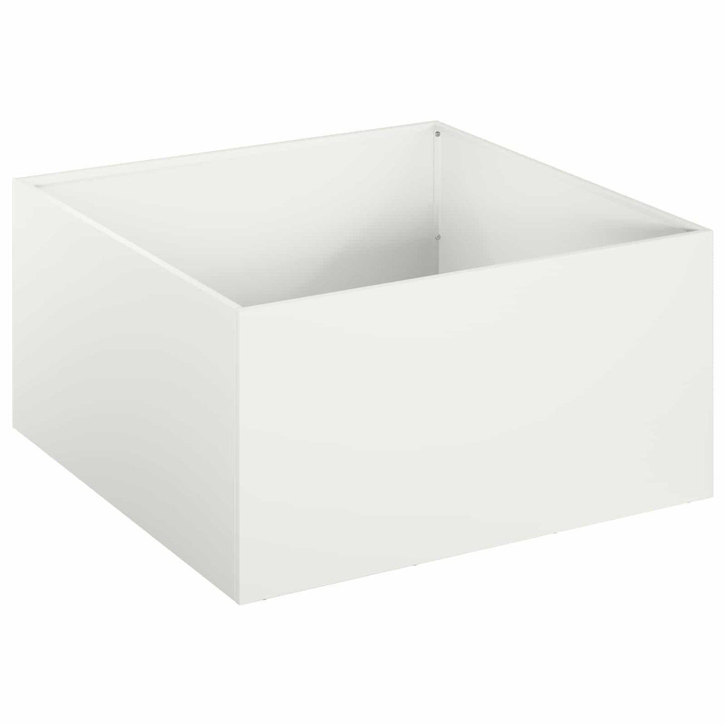 Hageblomsterpotte 2 stk. Hvit 60 x 60 x 30 cm Kaldvalsestål