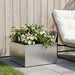 Hageblomsterpotte Sølv 60 x 60 x 30 cm Rustfritt stål