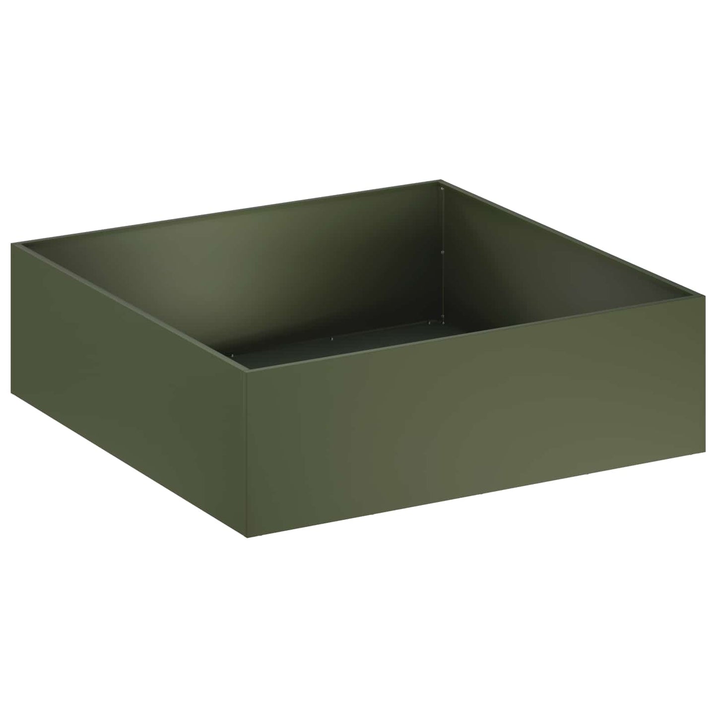 Hageblomsterpotte 2 stk. Olivengrønn 100 x 100 x 30 cm