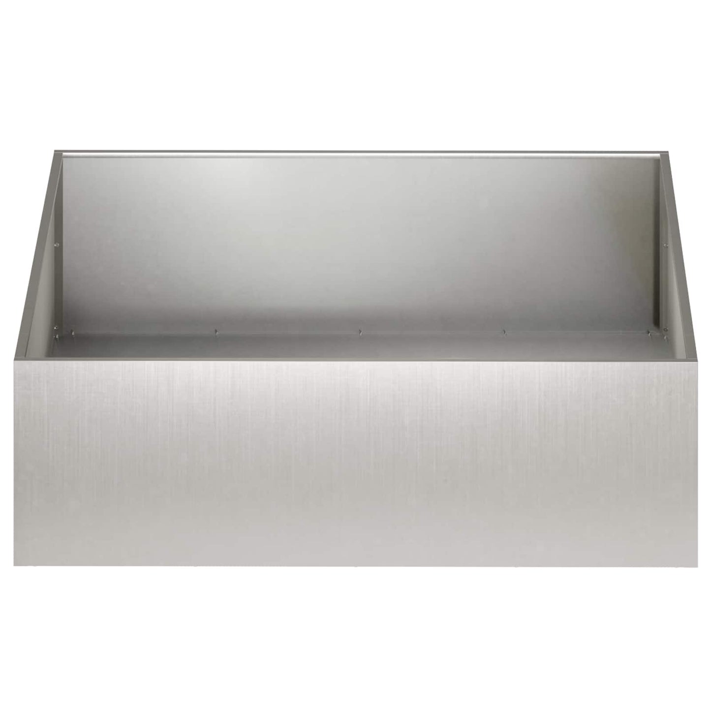 Hageblomsterpotte 2 stk. Sølv 100 x 100 x 30 cm Rustfritt stål