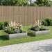 Hageblomsterpotte 2 stk. Sølv 100 x 100 x 30 cm