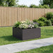 Hageblomsterpotte Svart 80 x 80 x 40 cm Kaldvalsestål