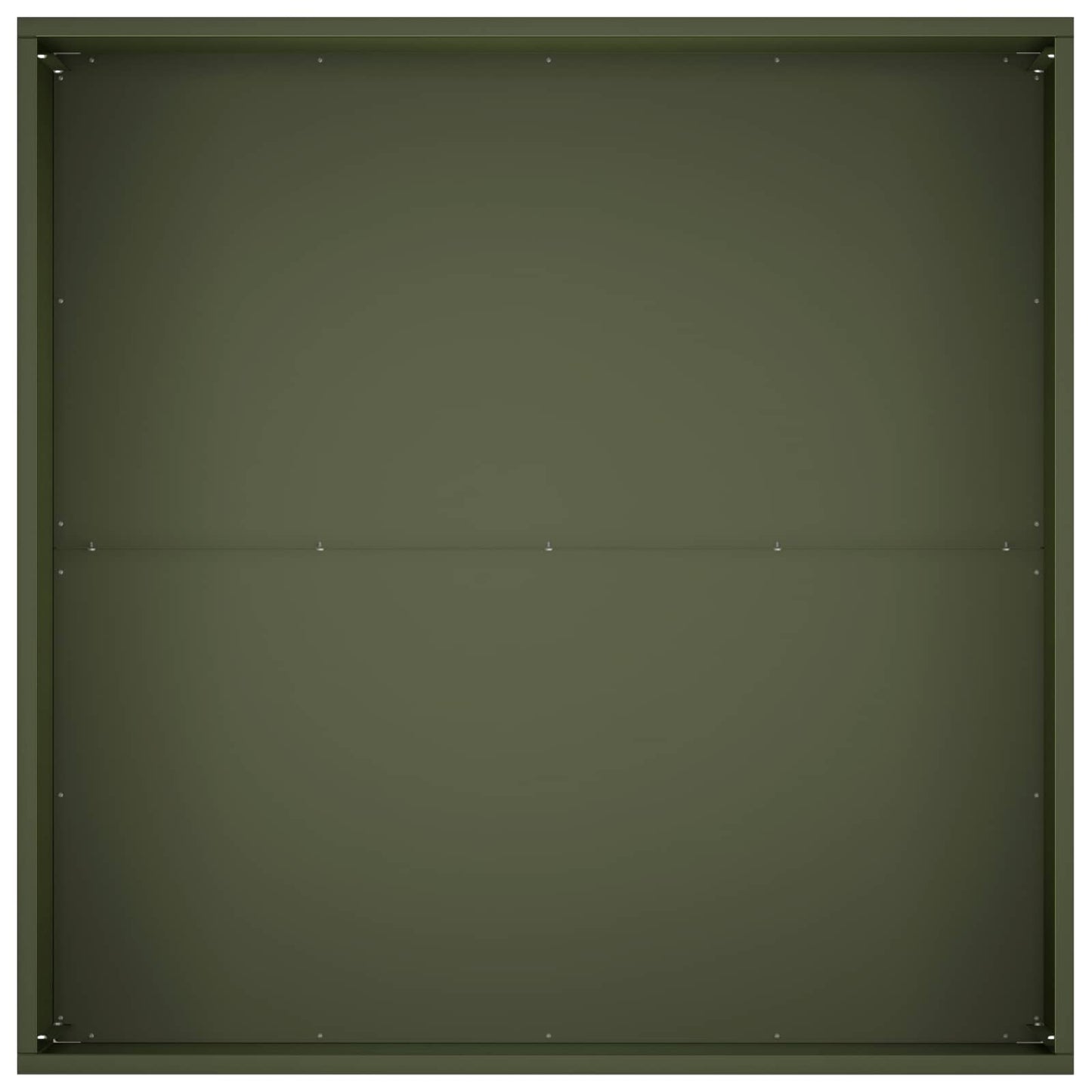 Hageblomsterpotte Olivengrønn 80 x 80 x 40 cm Kaldvalsestål